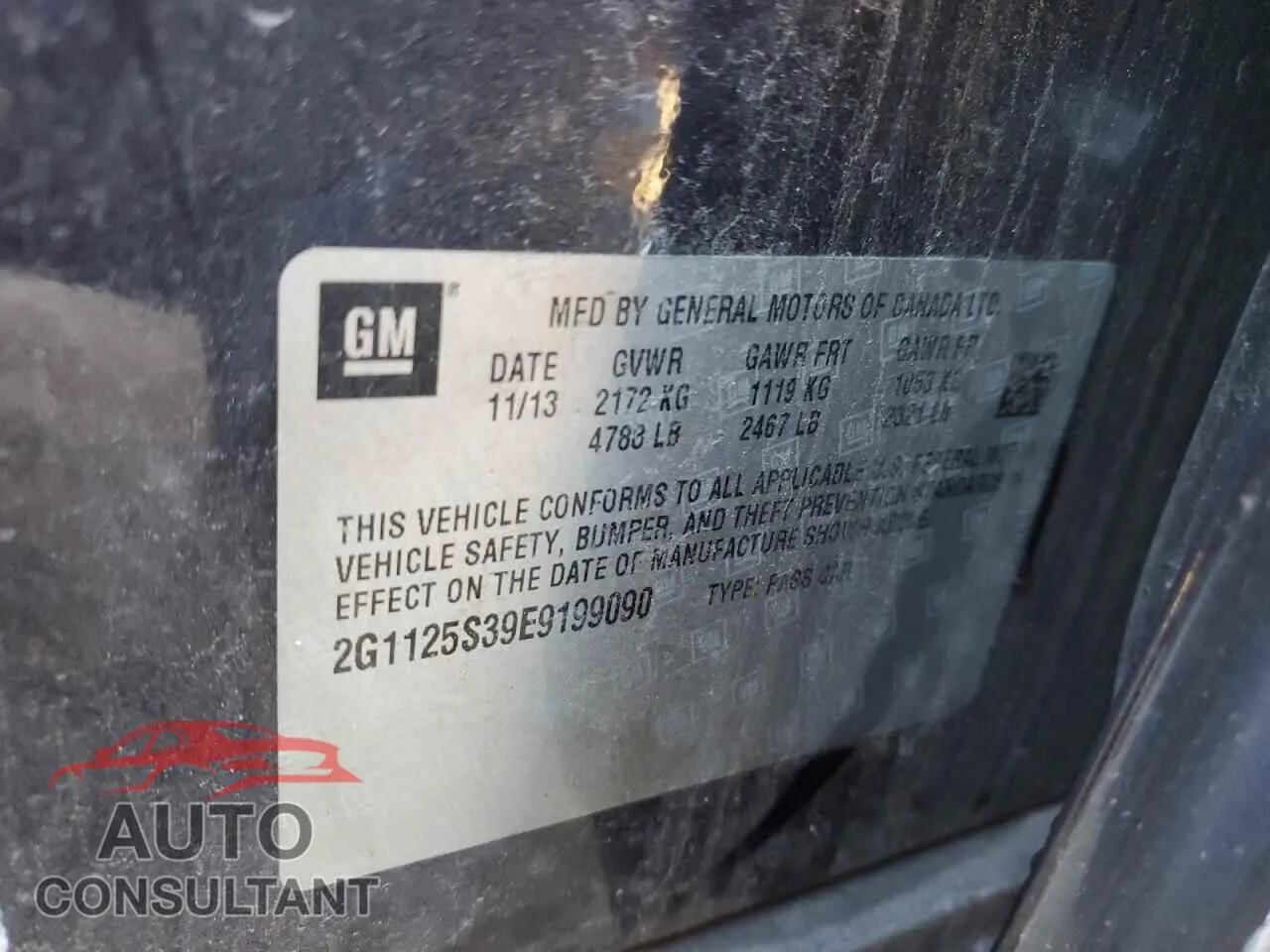 2014 CHEVROLET IMPALA Damaged VIN 2G1125S39E9199090 – photo 12