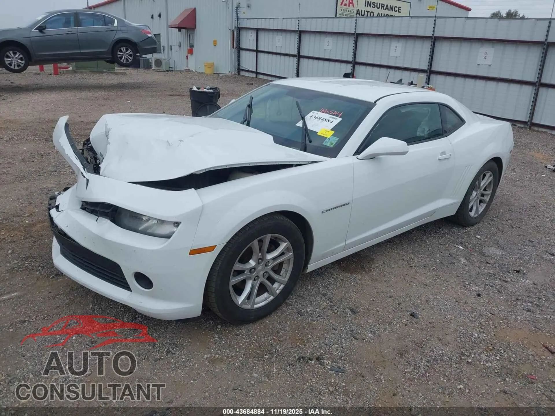2014 CHEVROLET CAMARO Damaged VIN 2G1FA1E3XE9213396 – rear exterior