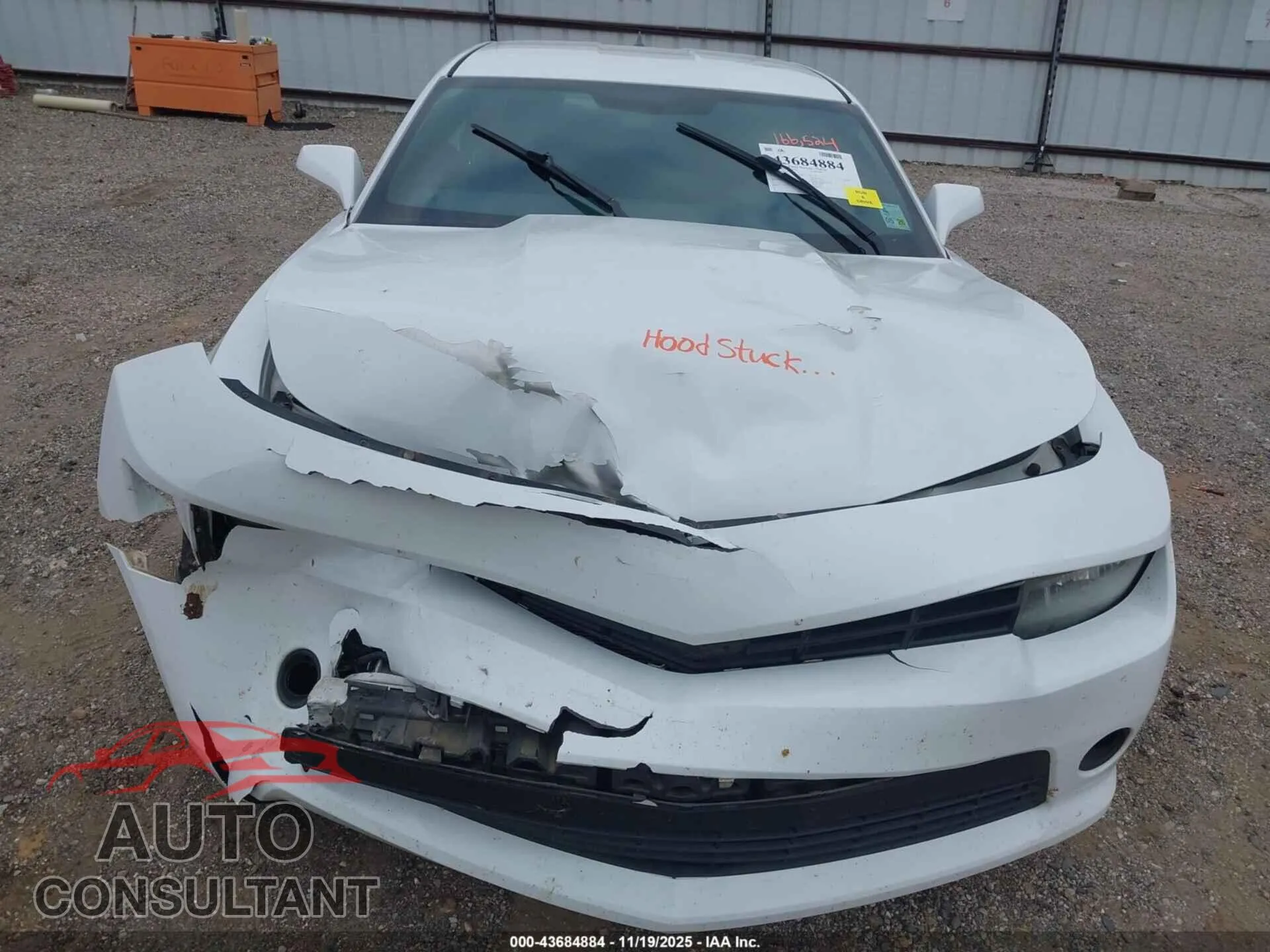 2014 CHEVROLET CAMARO Damaged VIN 2G1FA1E3XE9213396 – engine bay