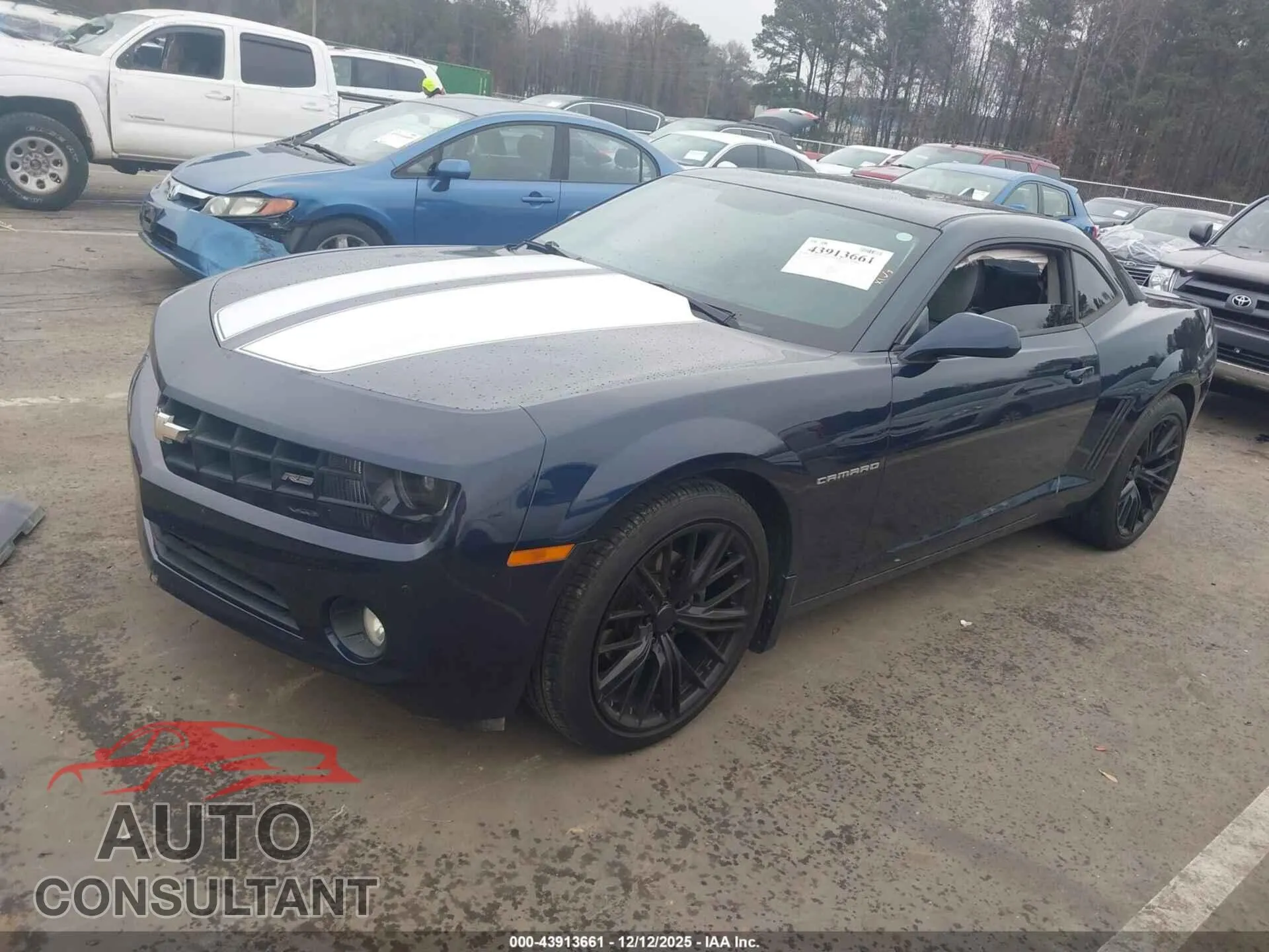 2012 CHEVROLET CAMARO Damaged VIN 2G1FC1E3XC9166572 – rear exterior
