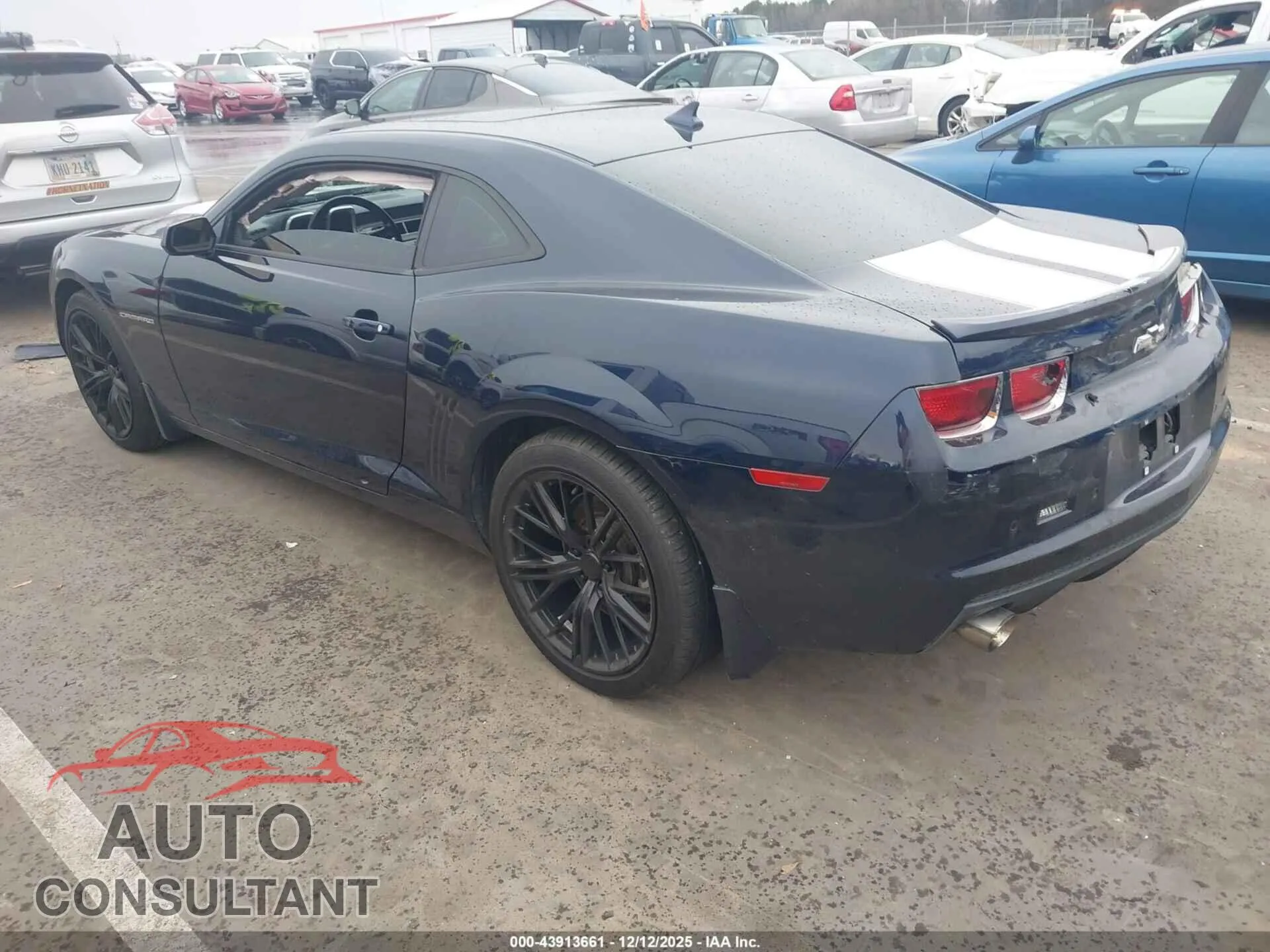 2012 CHEVROLET CAMARO Damaged VIN 2G1FC1E3XC9166572 – side profile