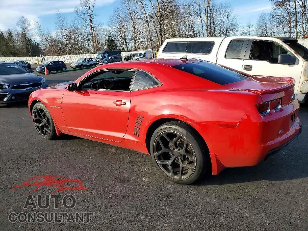 2010 CHEVROLET CAMARO Damaged VIN 2G1FC1EV0A9136396 – rear exterior