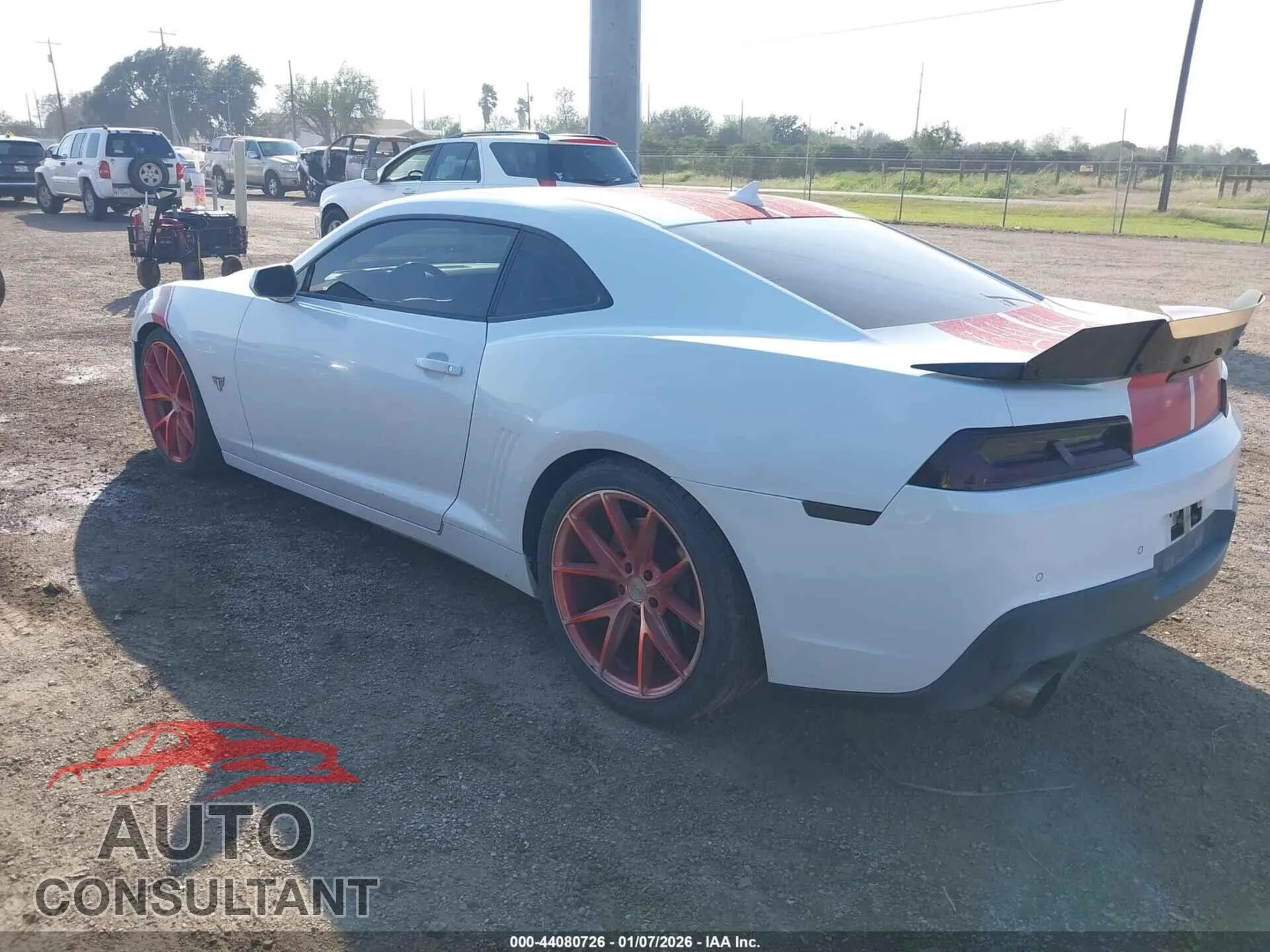 2015 CHEVROLET CAMARO Damaged VIN 2G1FK1EJ9F9216965 – side profile