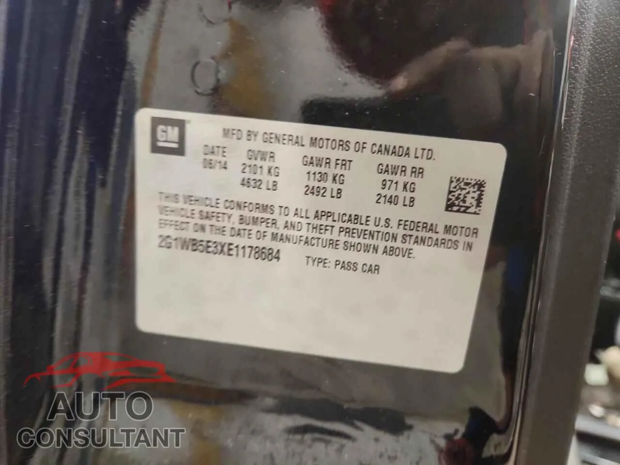 2014 CHEVROLET IMPALA Damaged VIN 2G1WB5E3XE1178684 – photo 13