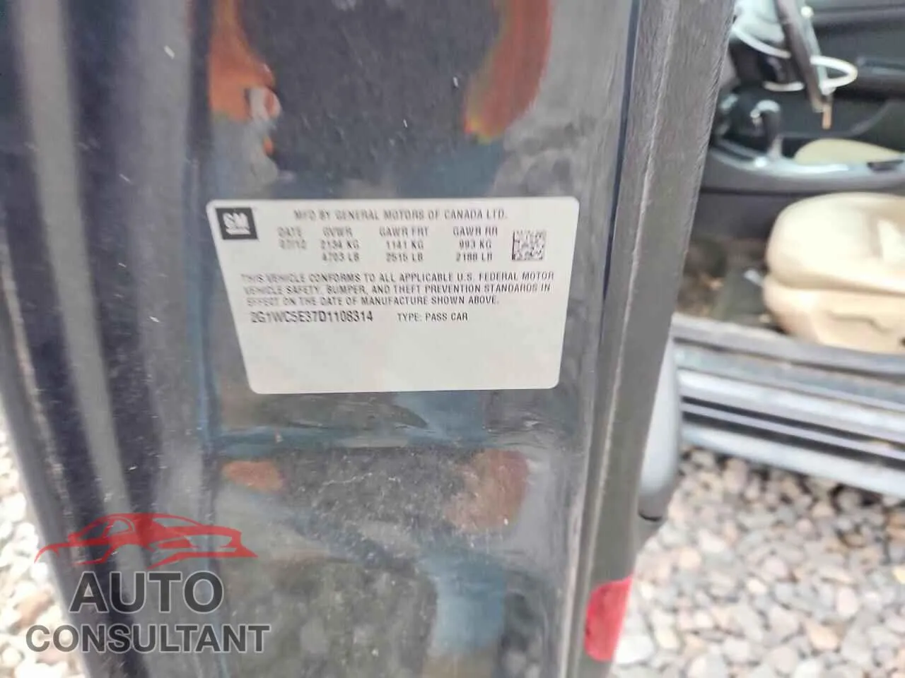 2013 CHEVROLET IMPALA Damaged VIN 2G1WC5E37D1108314 – photo 12 2013 CHEVROLET IMPALA Damaged VIN 2G1WC5E37D1108314 – photo 12