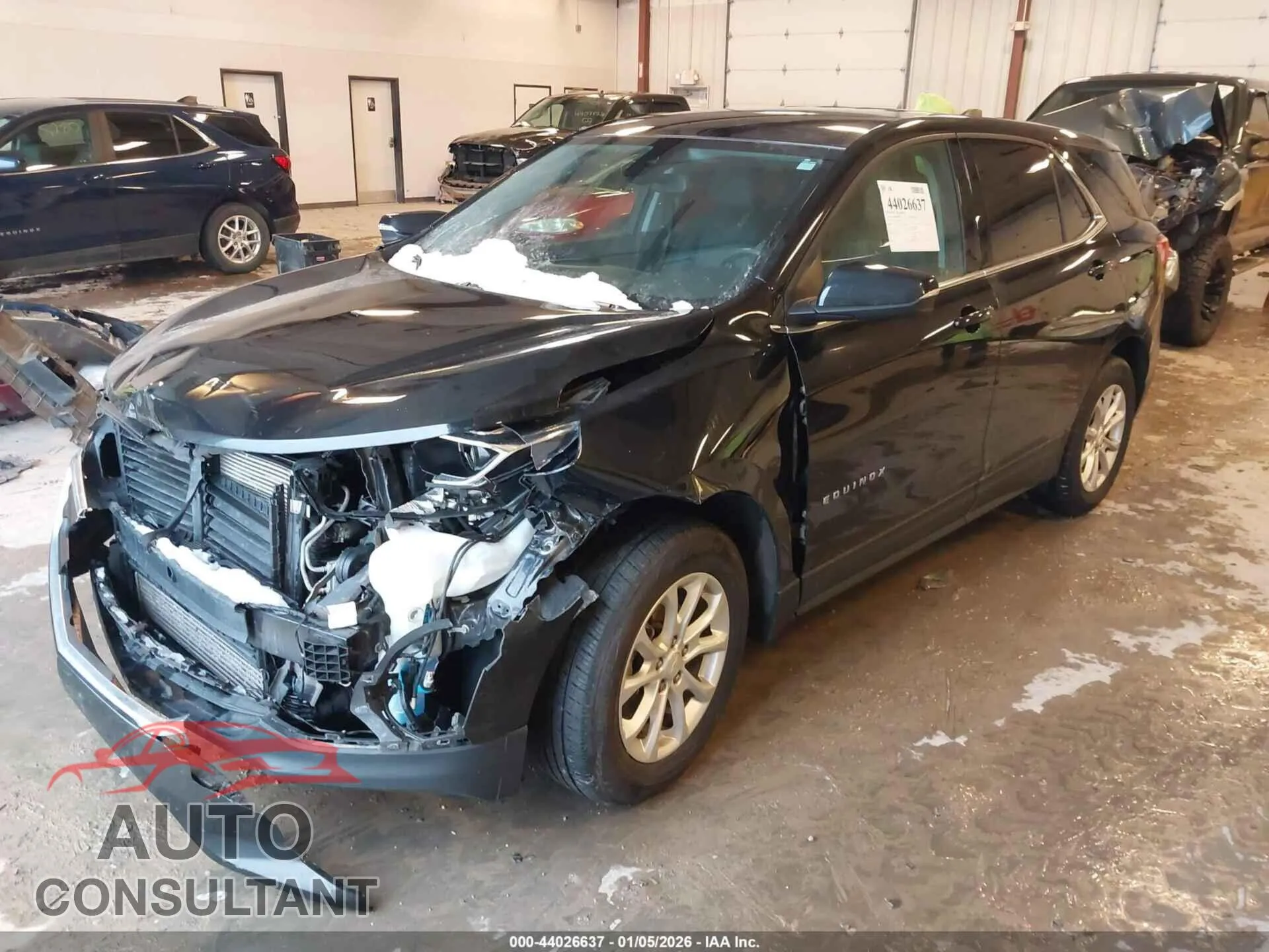 2019 CHEVROLET EQUINOX Damaged VIN 2GNAXJEV1K6272956 – engine bay