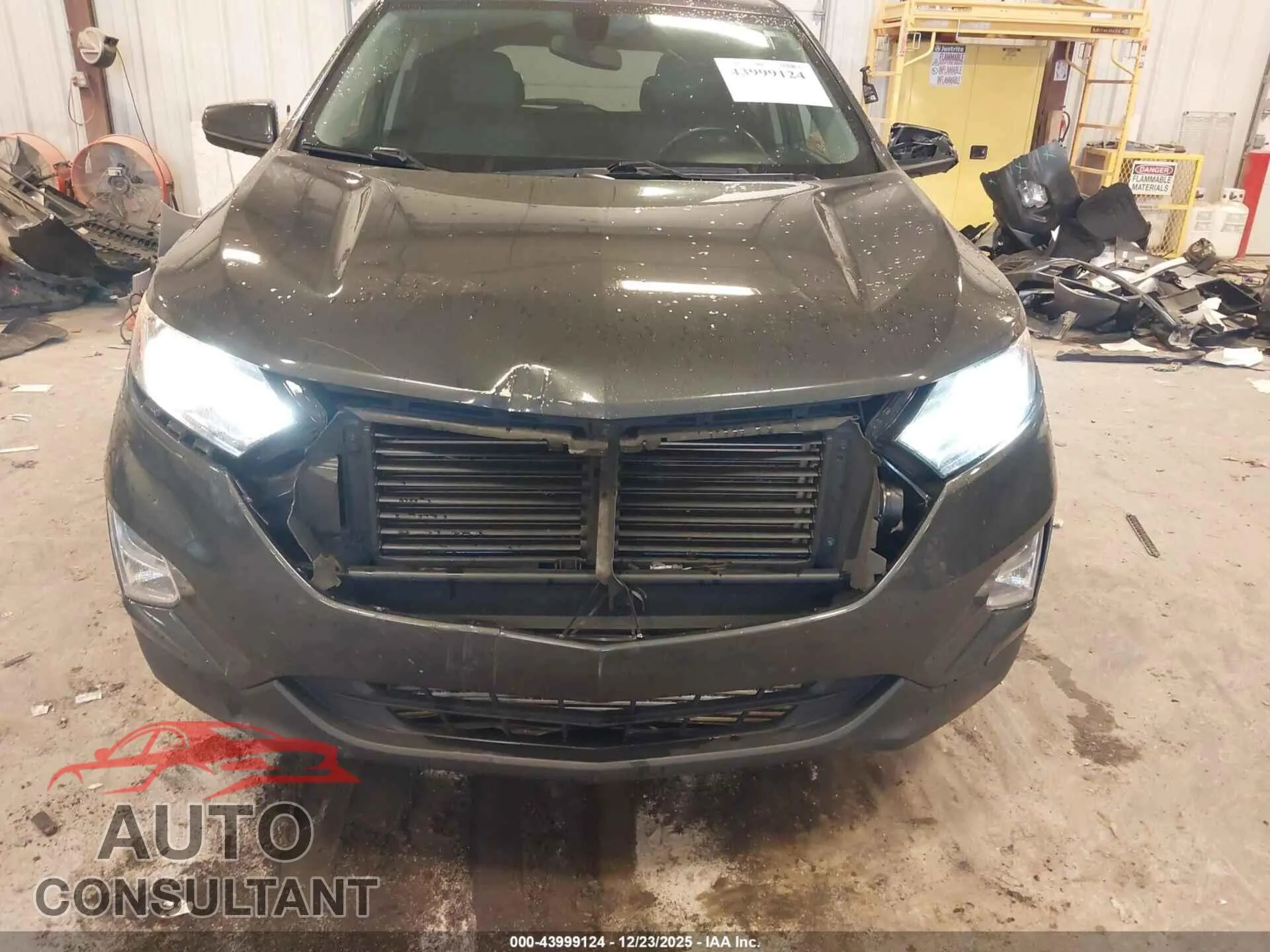 2019 CHEVROLET EQUINOX Damaged VIN 2GNAXUEV8K6160124 – engine bay