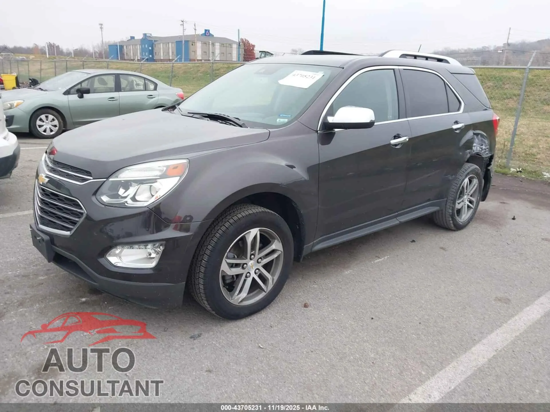2016 CHEVROLET EQUINOX Damaged VIN 2GNFLGE39G6255851 – rear exterior
