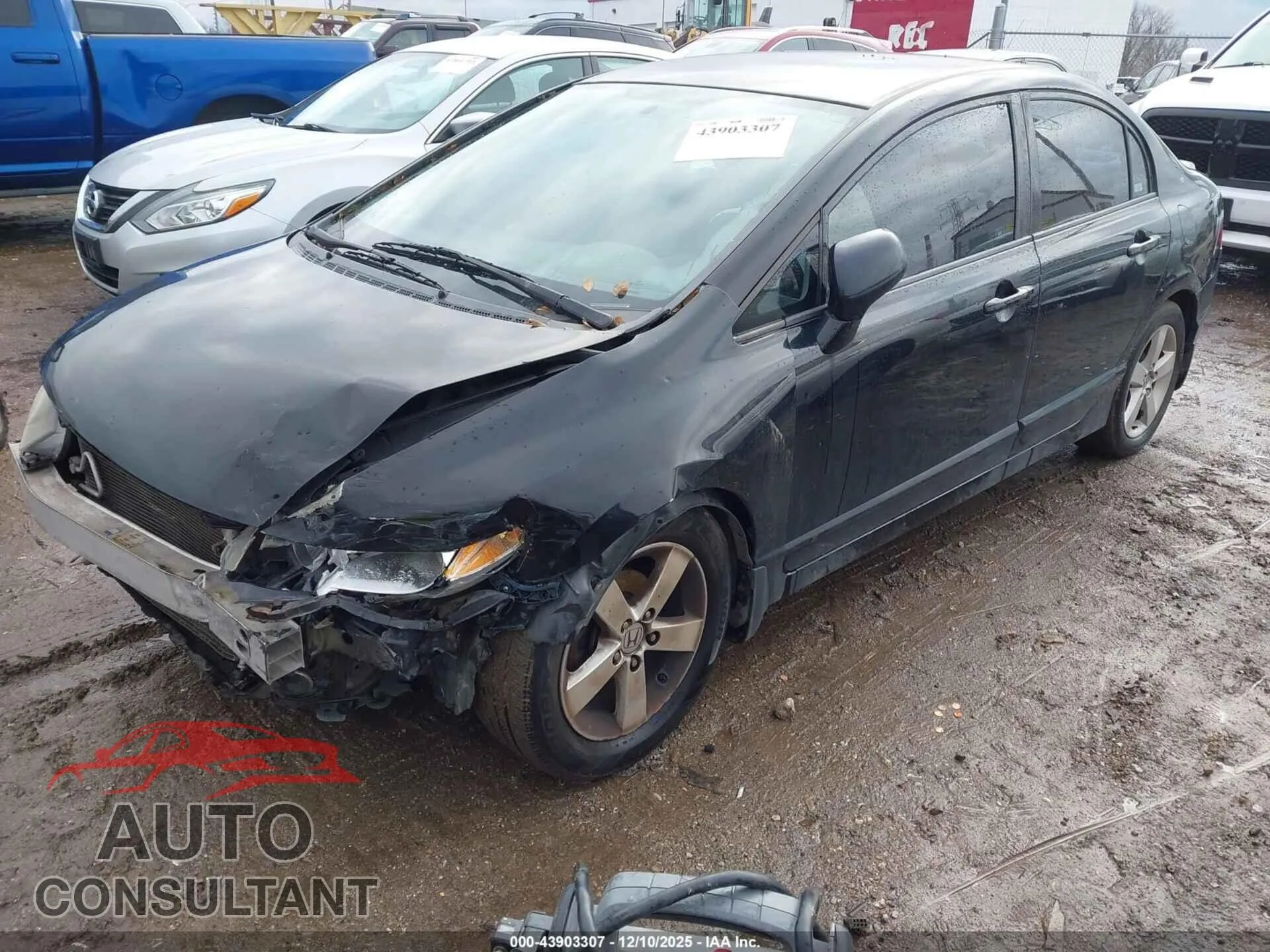 2009 HONDA CIVIC Damaged VIN 2HGFA16679H346582 – rear exterior