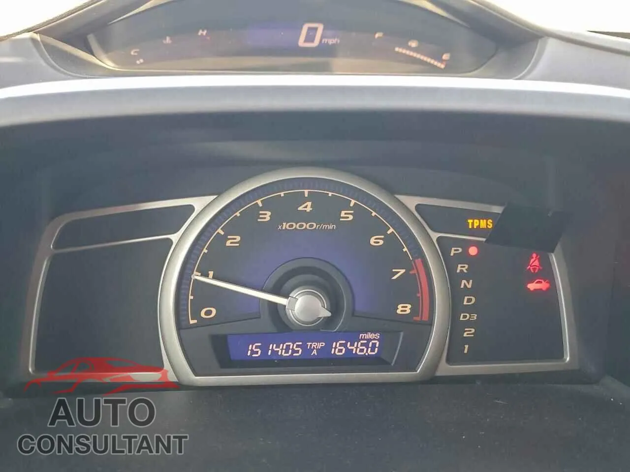 2011 HONDA CIVIC Damaged VIN 2HGFA1F56BH305373 – trunk area