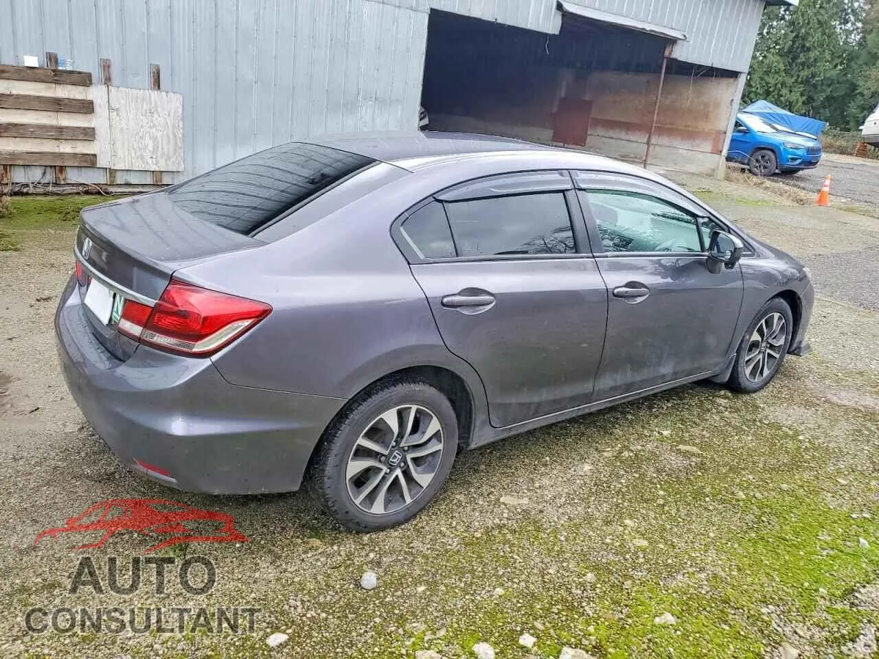 2015 HONDA CIVIC Damaged VIN 2HGFB2F54FH039862 – side profile