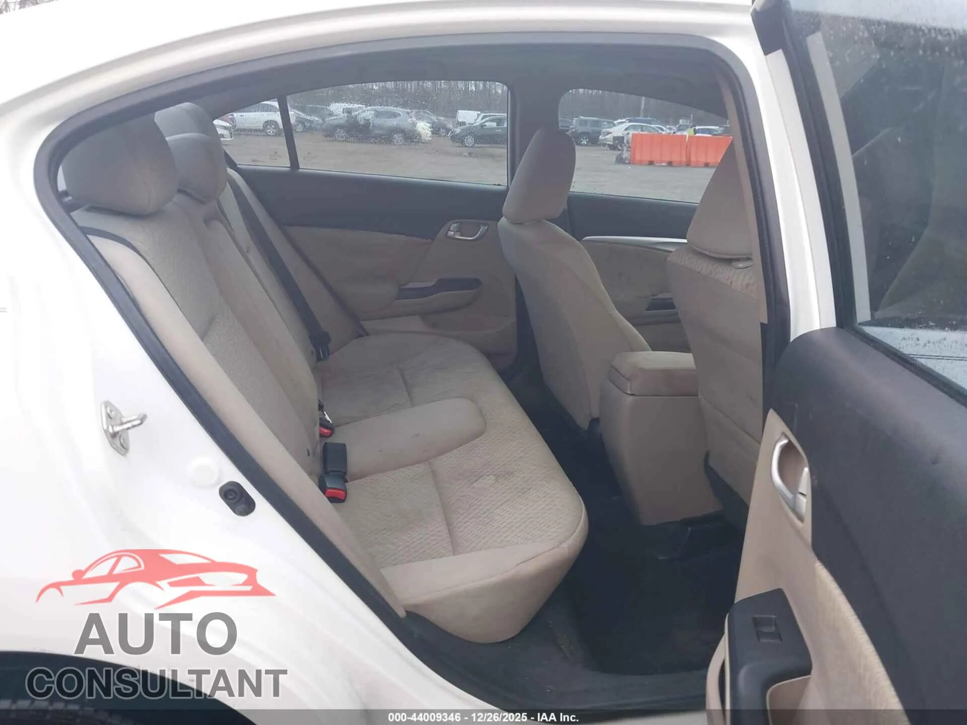 2014 HONDA CIVIC Damaged VIN 2HGFB2F86EH531351 – undercarriage