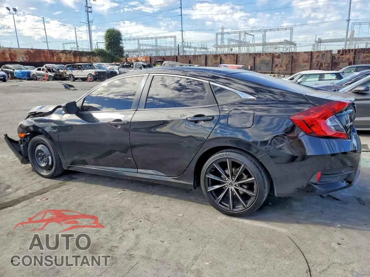 2017 HONDA CIVIC Damaged VIN 2HGFC2F51HH558027 – rear exterior