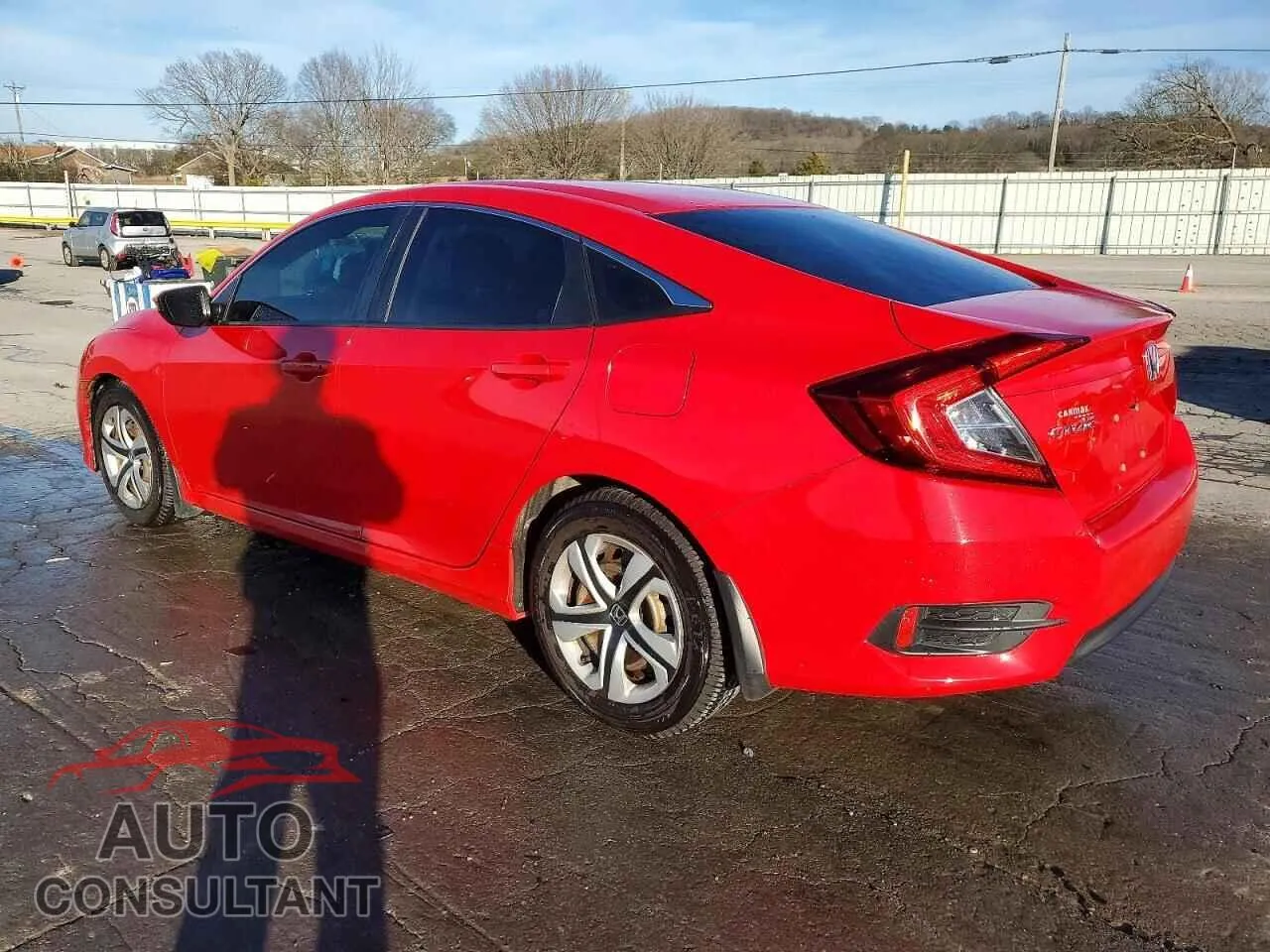 2017 HONDA CIVIC Damaged VIN 2HGFC2F55HH532417 – rear exterior