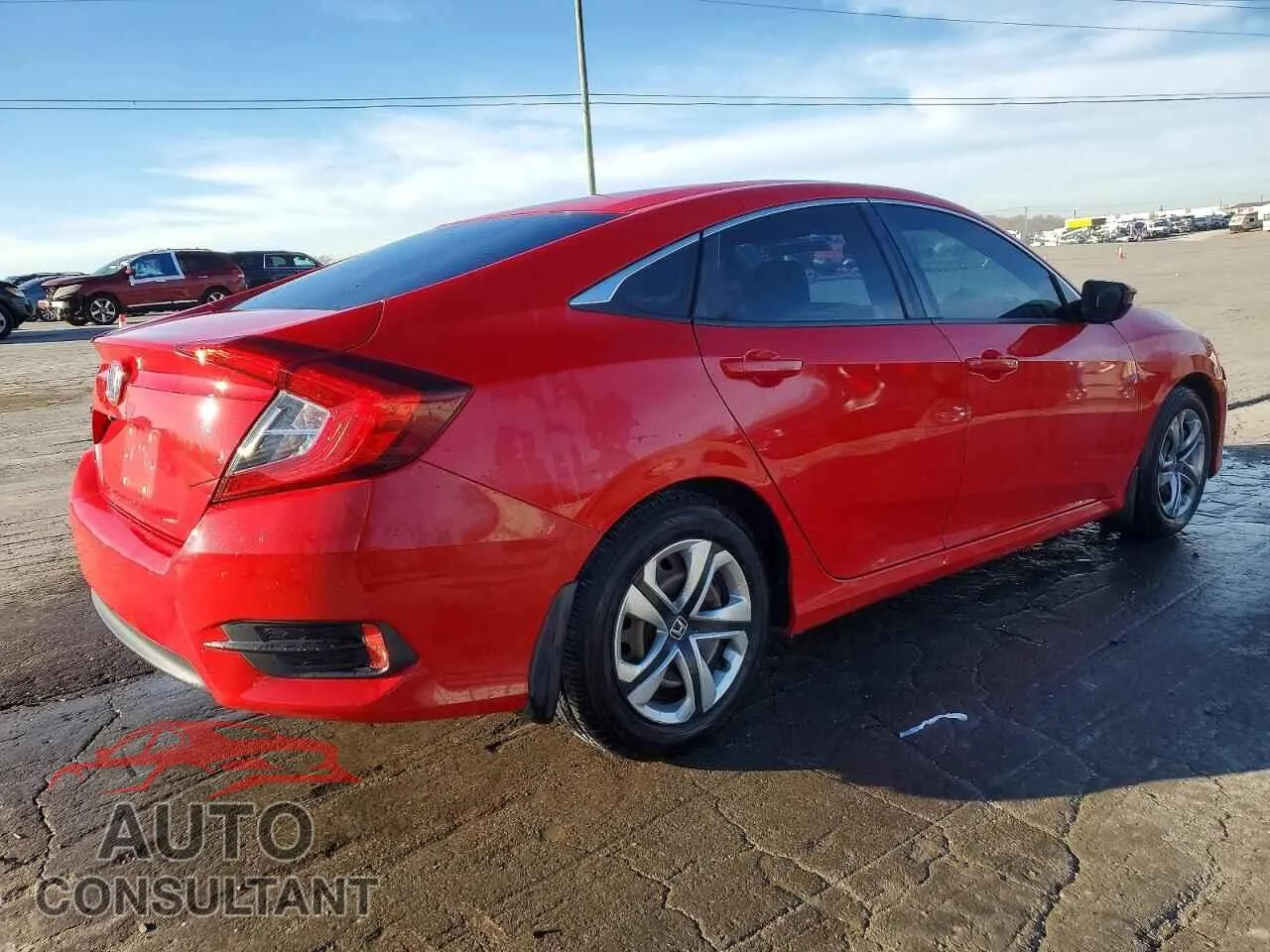 2017 HONDA CIVIC Damaged VIN 2HGFC2F55HH532417 – side profile
