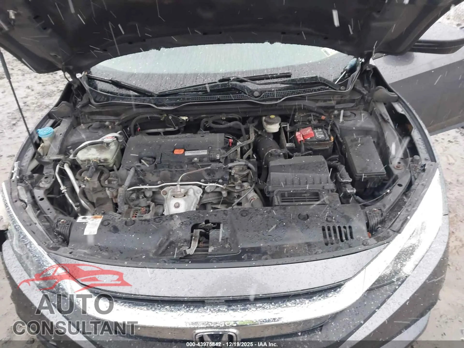 2017 HONDA CIVIC Damaged VIN 2HGFC2F55HH574358 – odometer reading