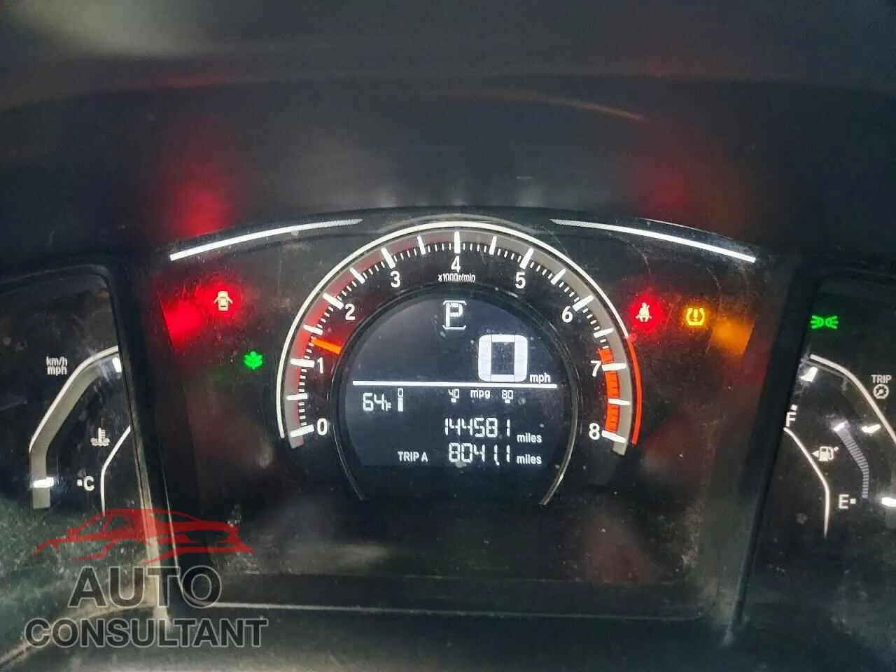 2016 HONDA CIVIC Damaged VIN 2HGFC2F58GH500740 – trunk area