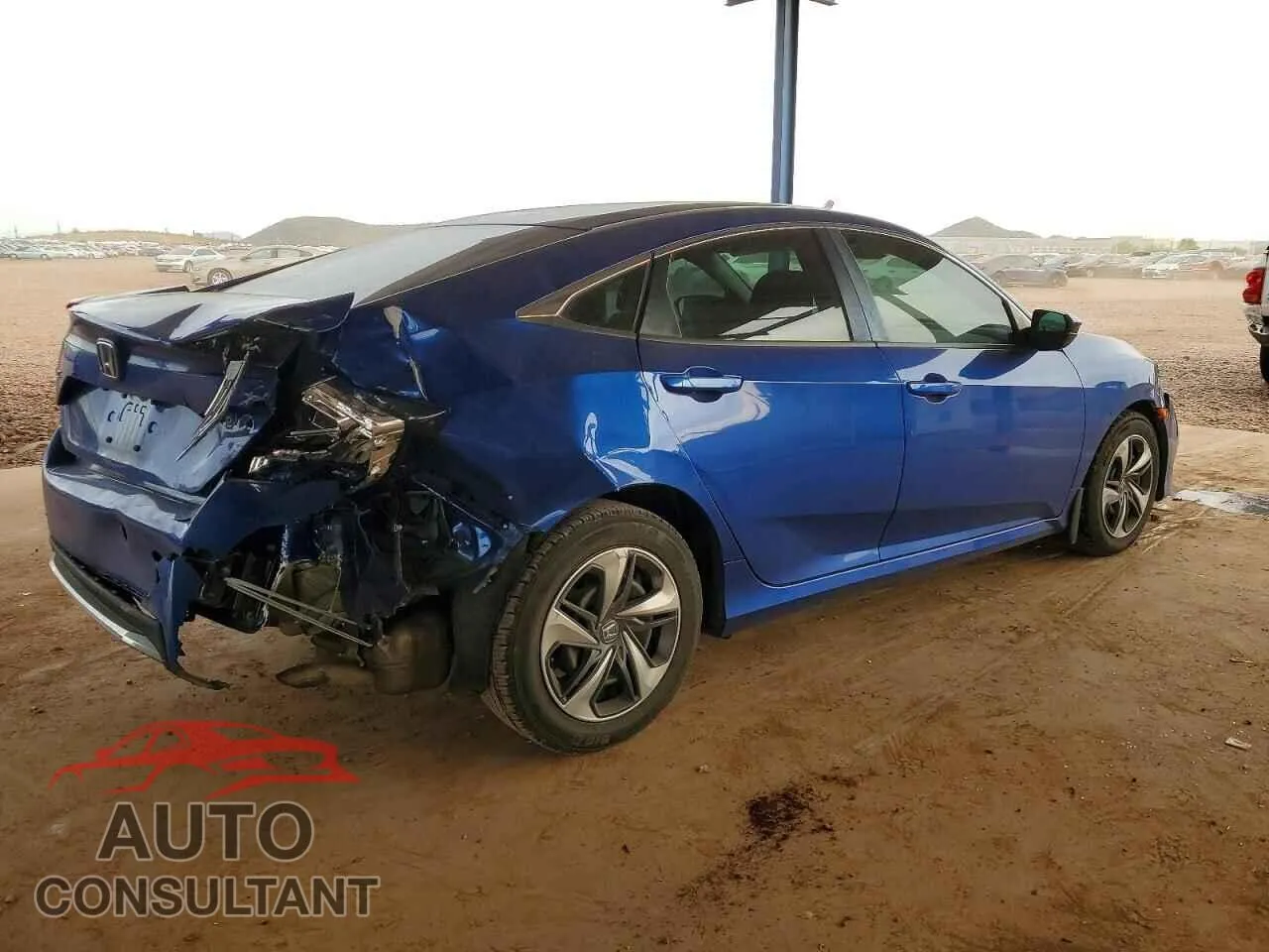 2019 HONDA CIVIC Damaged VIN 2HGFC2F69KH602288 – side profile