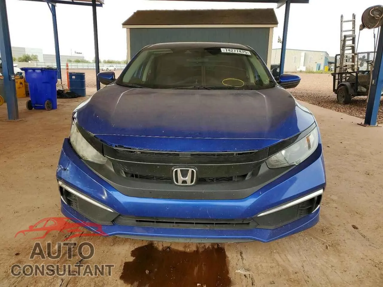2019 HONDA CIVIC Damaged VIN 2HGFC2F69KH602288 – interior seats
