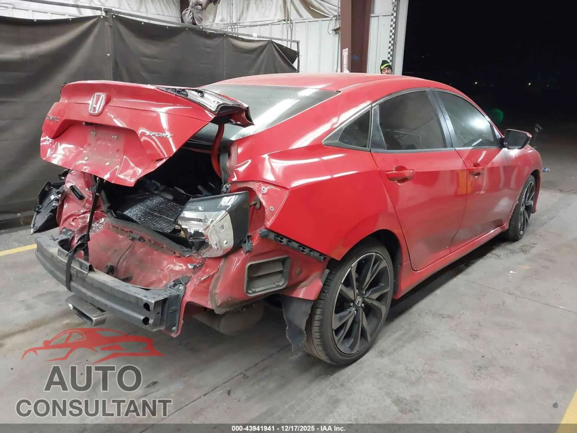 2019 HONDA CIVIC Damaged VIN 2HGFC2F82KH535986 – dashboard
