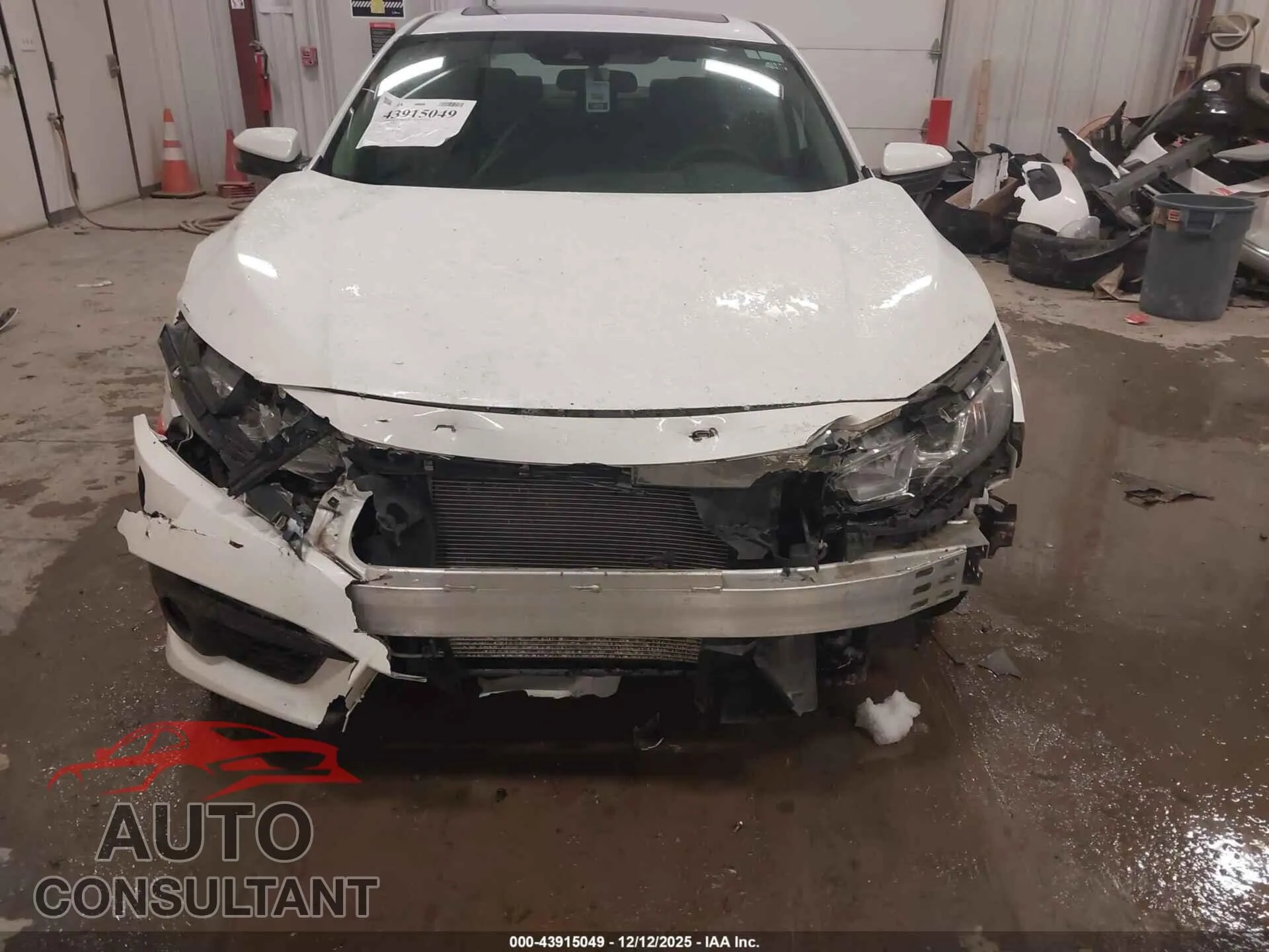 2018 HONDA CIVIC Damaged VIN 2HGFC2F83JH553816 – engine bay