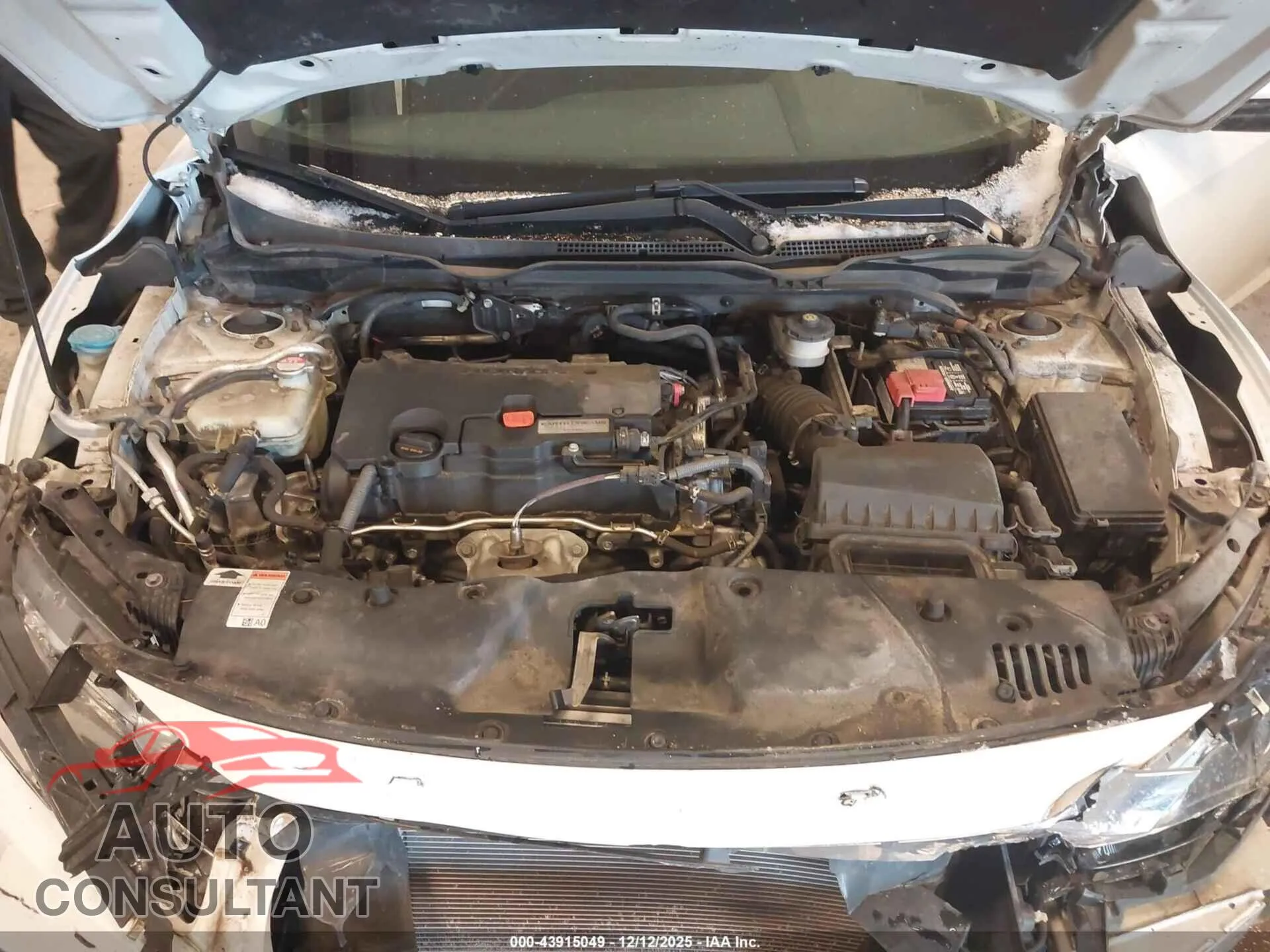 2018 HONDA CIVIC Damaged VIN 2HGFC2F83JH553816 – odometer reading