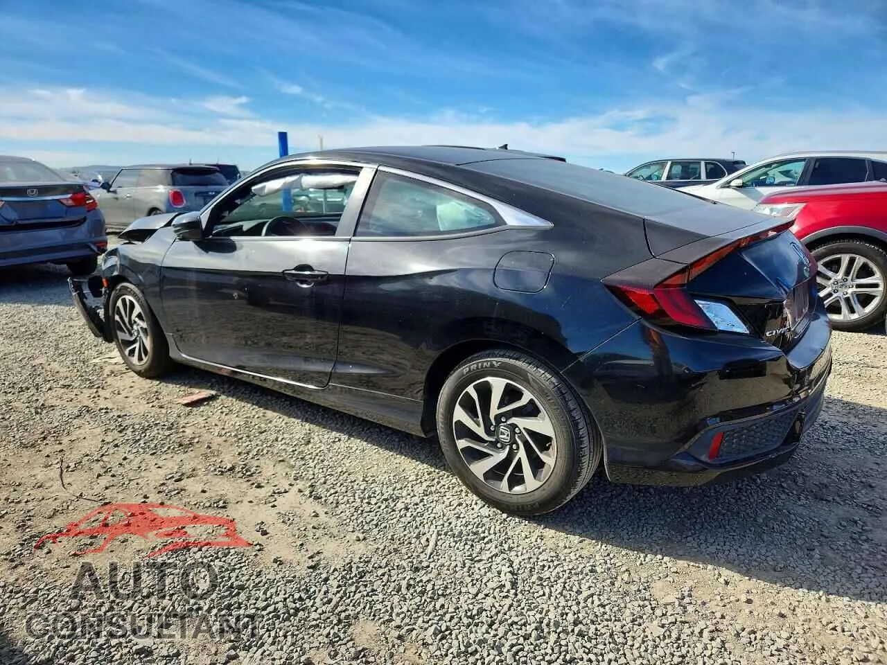 2018 HONDA CIVIC Damaged VIN 2HGFC4B57JH302966 – rear exterior