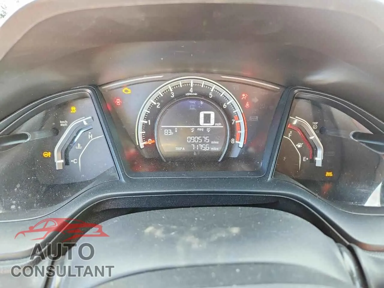 2018 HONDA CIVIC Damaged VIN 2HGFC4B57JH302966 – trunk area