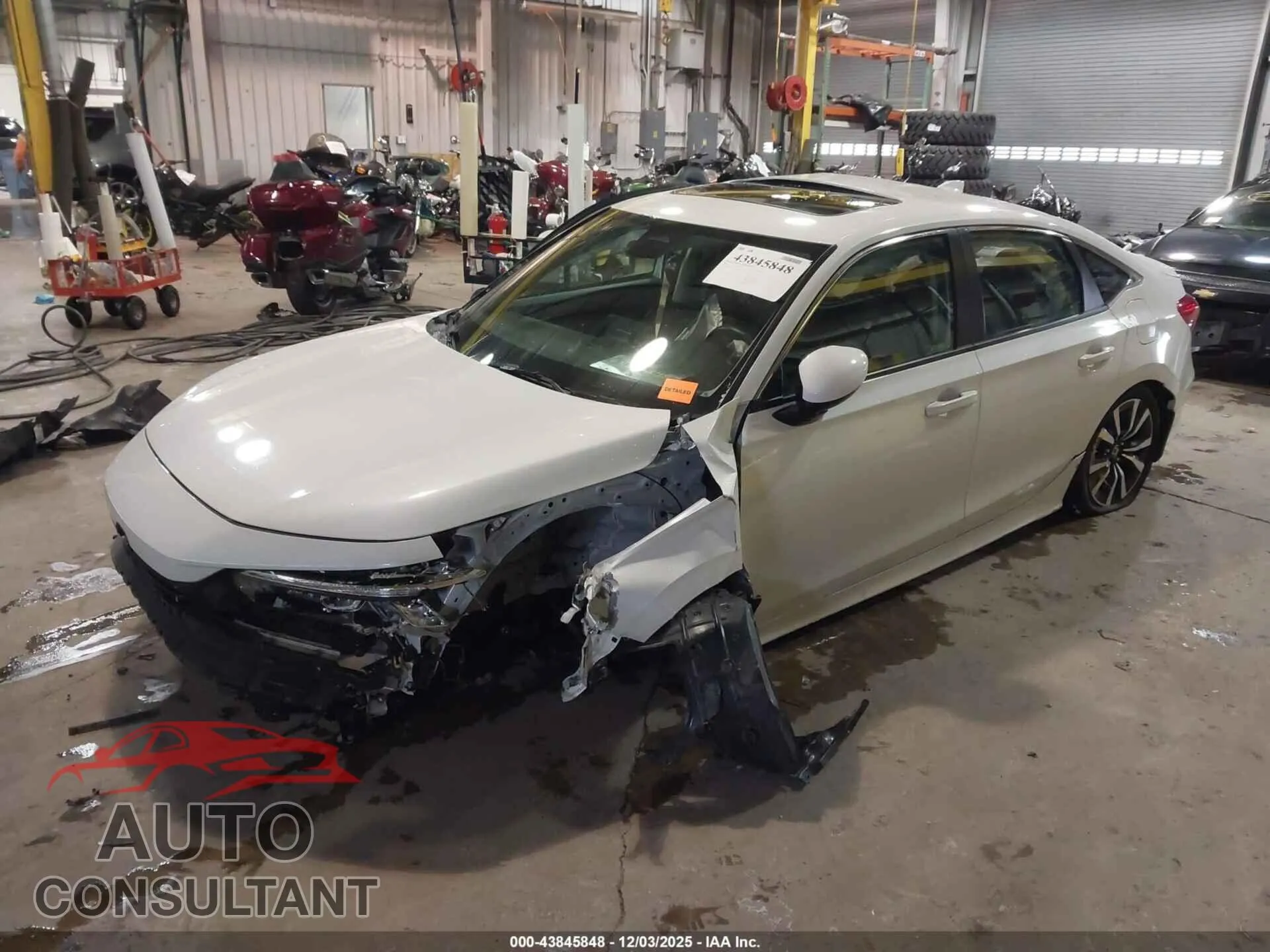 2023 HONDA CIVIC Damaged VIN 2HGFE1F72PH325228 – rear exterior