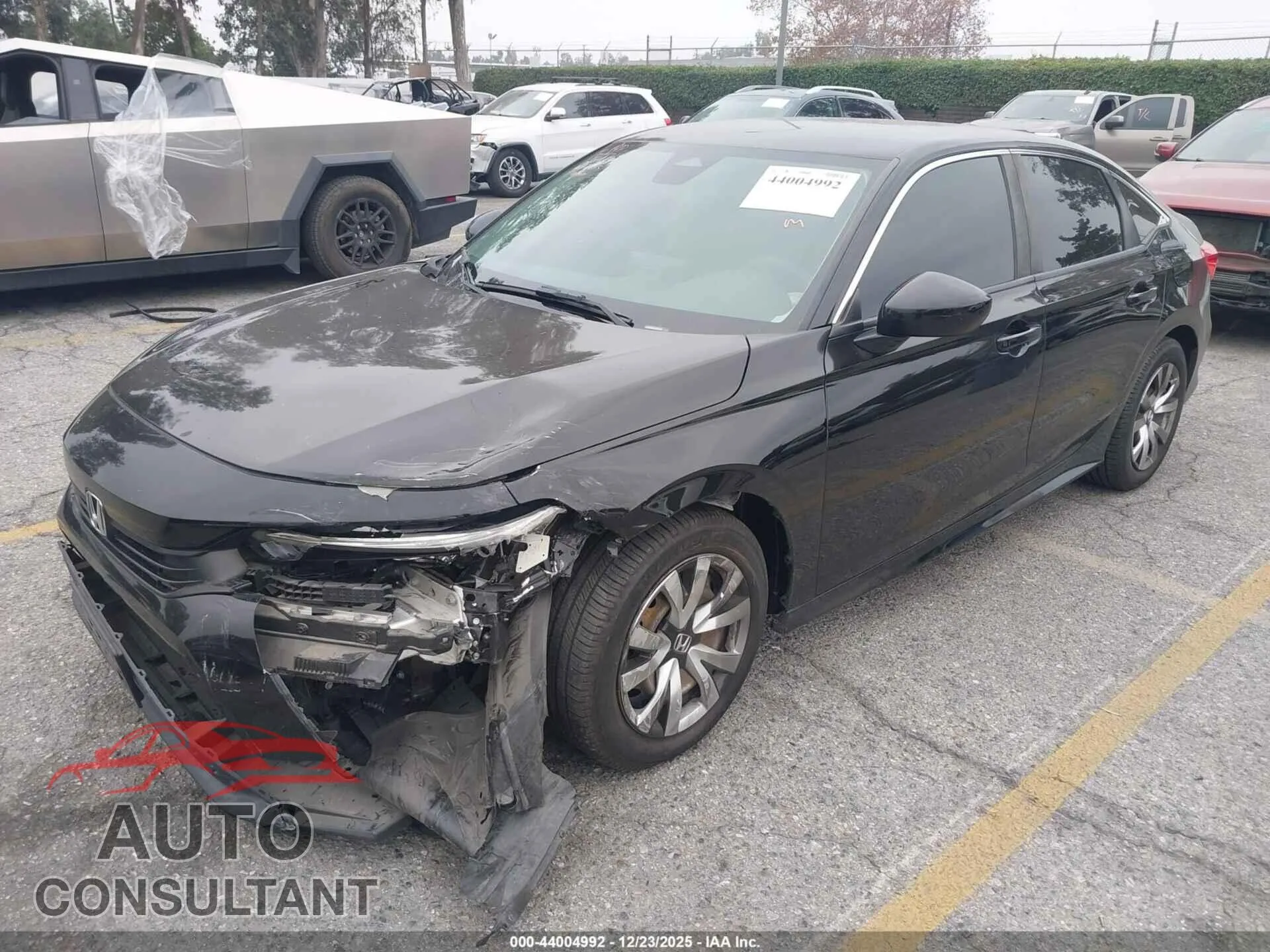 2022 HONDA CIVIC Damaged VIN 2HGFE2F23NH526949 – rear exterior