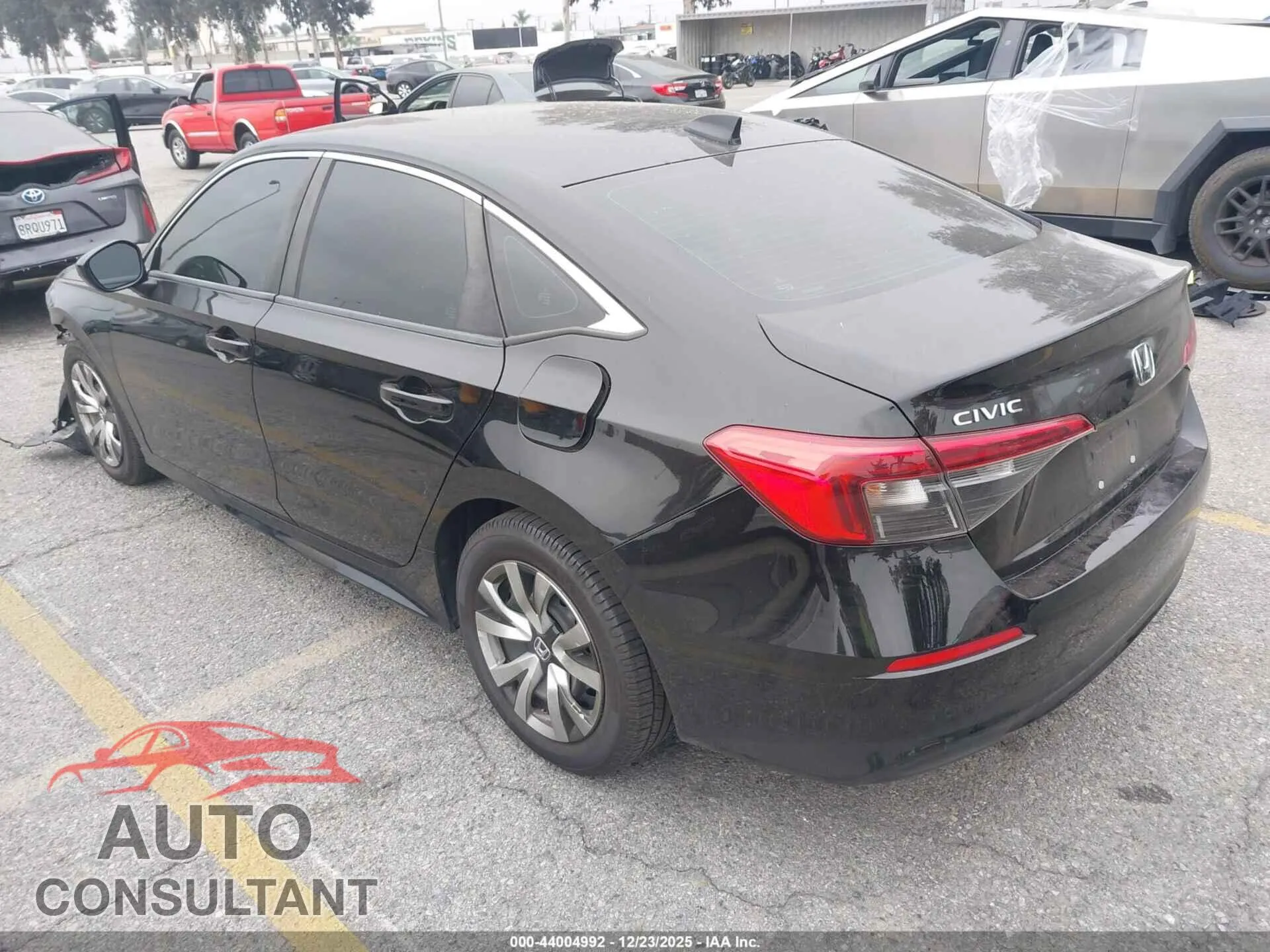 2022 HONDA CIVIC Damaged VIN 2HGFE2F23NH526949 – side profile