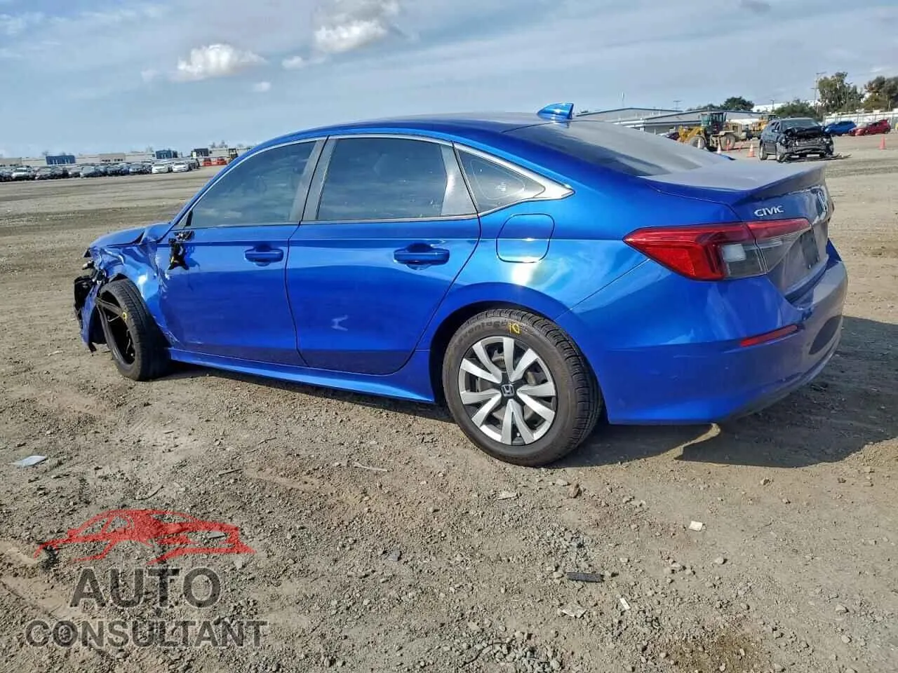 2022 HONDA CIVIC Damaged VIN 2HGFE2F25NH518450 – rear exterior
