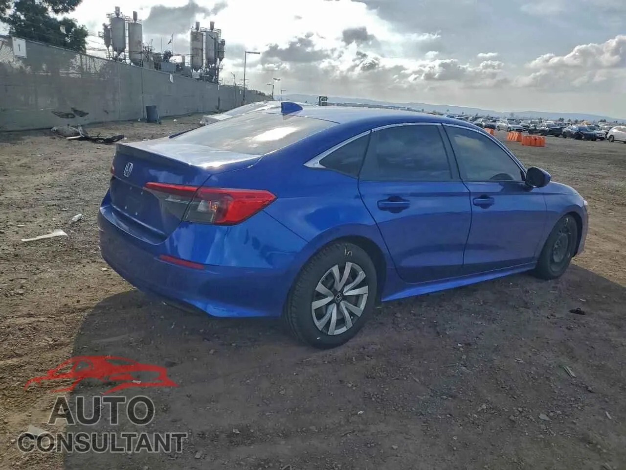 2022 HONDA CIVIC Damaged VIN 2HGFE2F25NH518450 – side profile