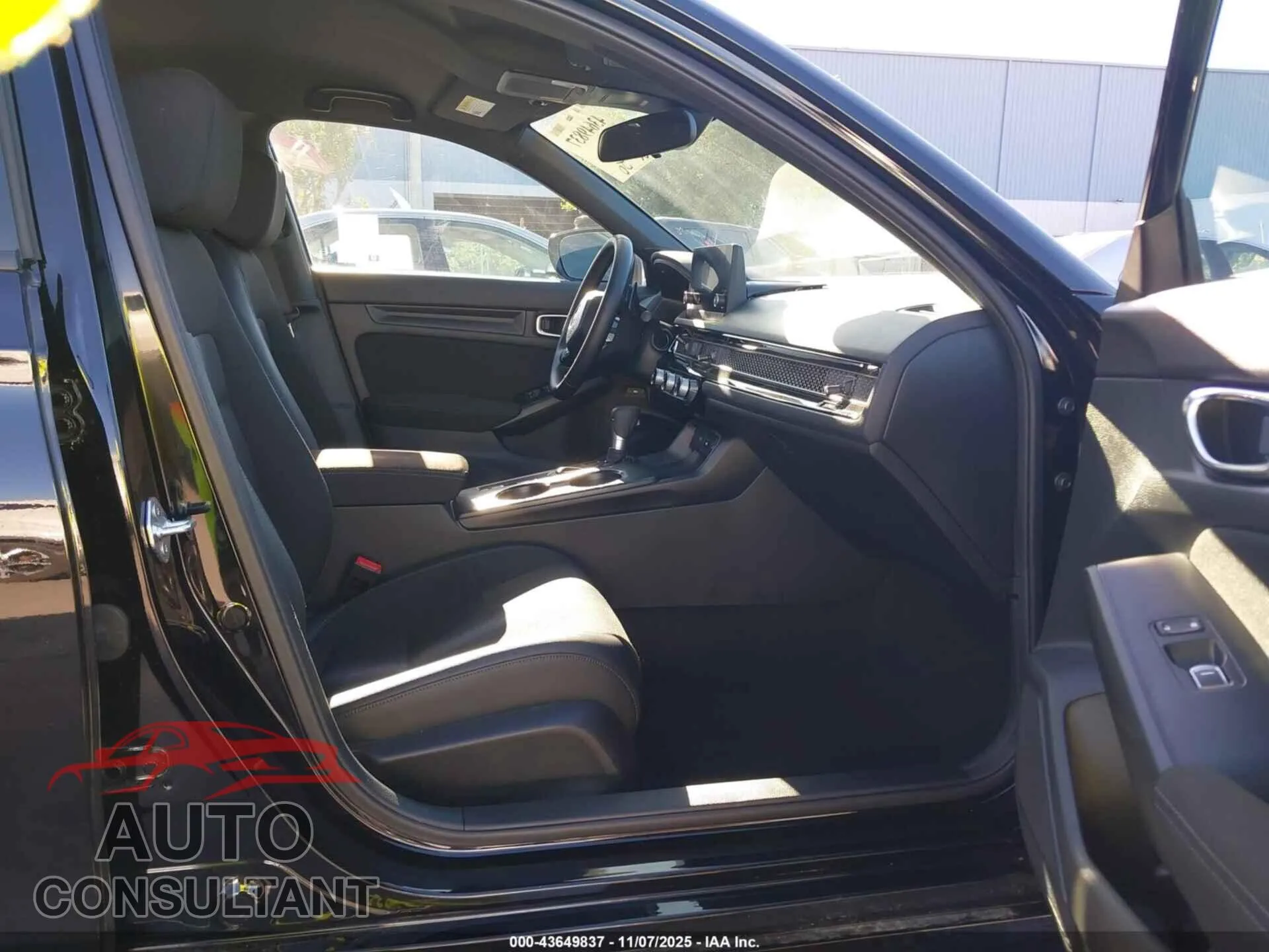 2026 HONDA CIVIC Damaged VIN 2HGFE2F52TH507137 – interior seats