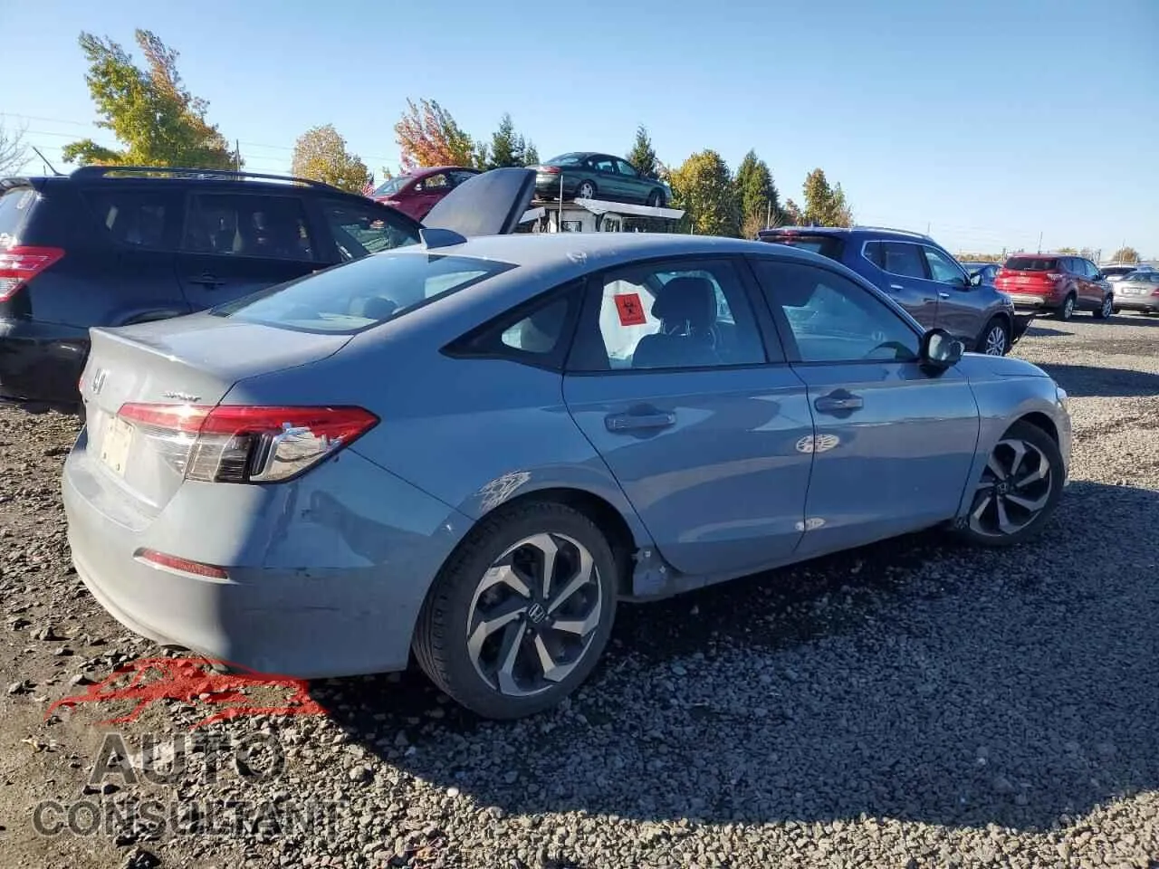 2022 HONDA CIVIC Damaged VIN 2HGFE2F57NH500123 – side profile