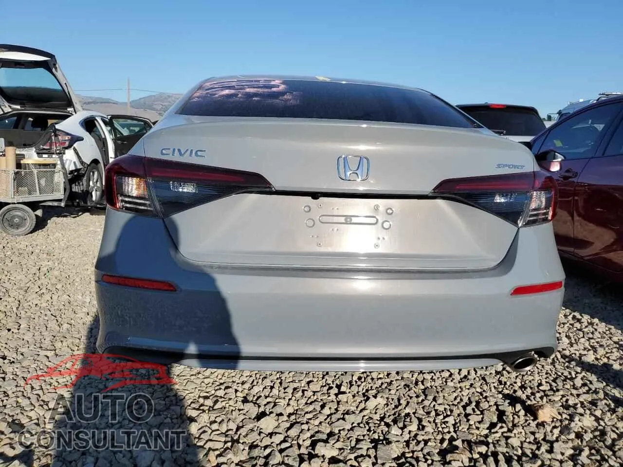 2025 HONDA CIVIC Damaged VIN 2HGFE2F57SH531299 – engine bay