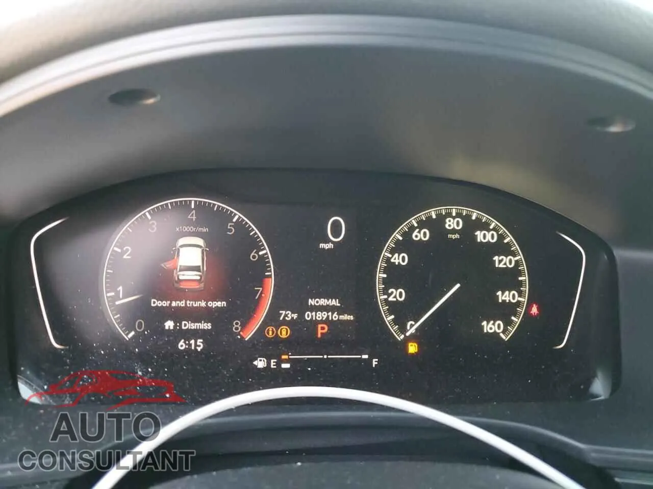 2025 HONDA CIVIC Damaged VIN 2HGFE2F57SH531299 – trunk area