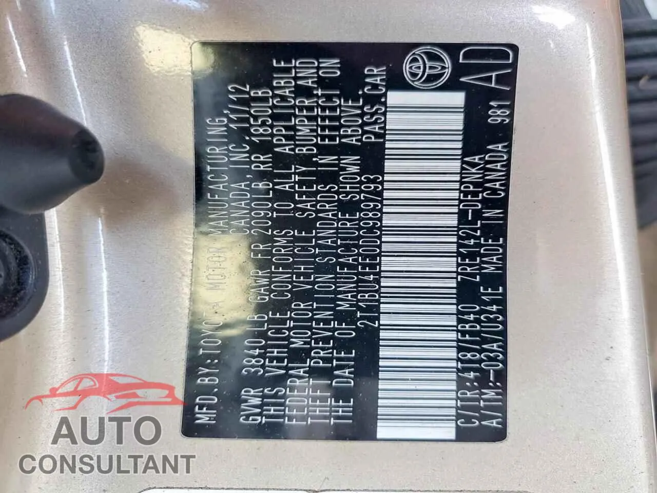 2013 TOYOTA COROLLA Damaged VIN 2T1BU4EE0DC989793 – photo 13