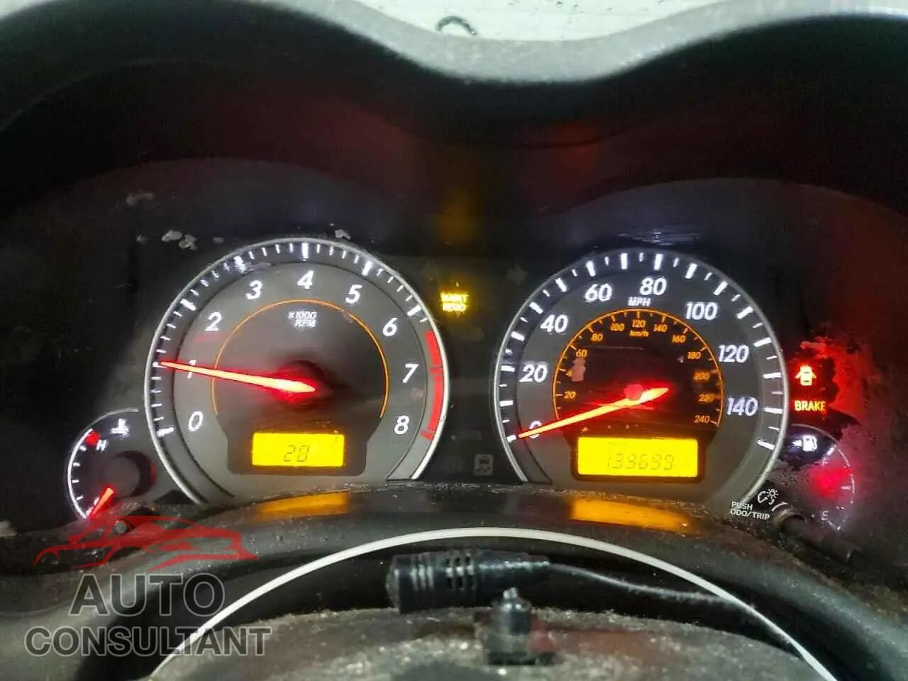 2010 TOYOTA COROLLA Damaged VIN 2T1BU4EE8AC456697 – trunk area