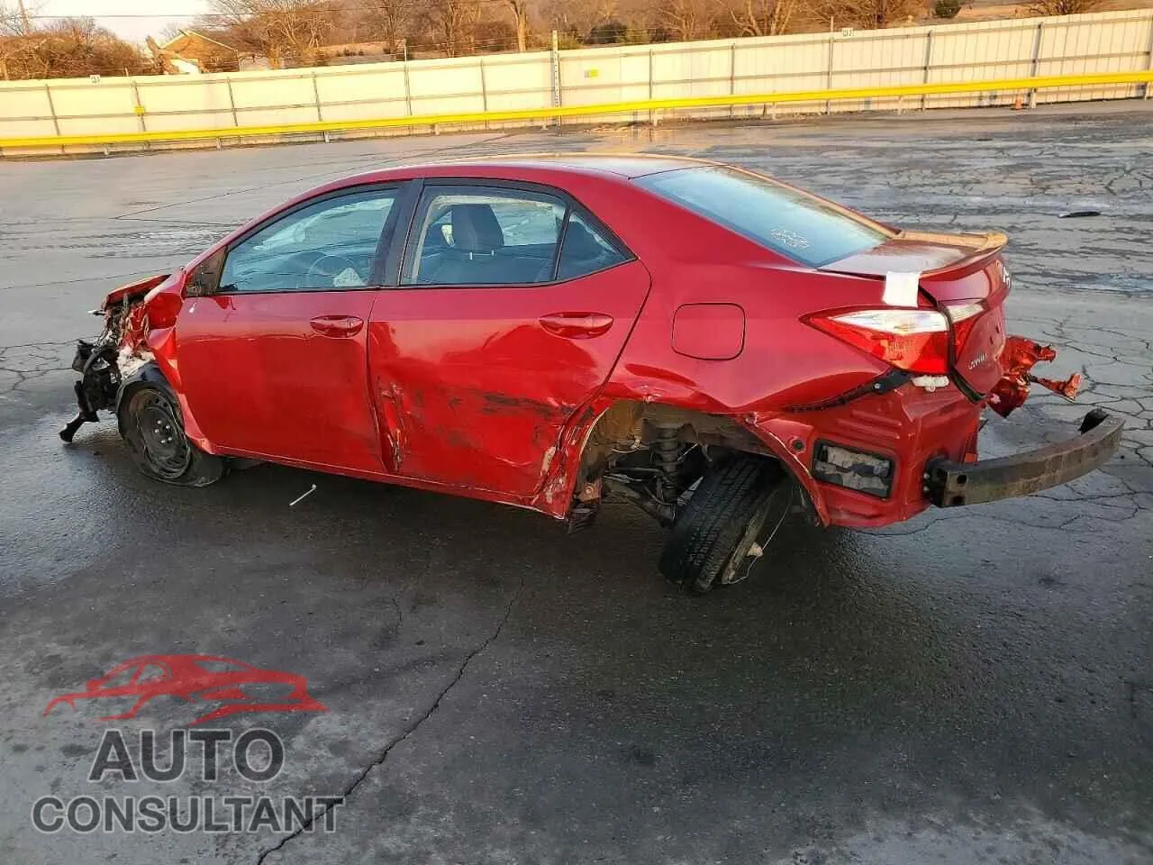 2014 TOYOTA COROLLA Damaged VIN 2T1BURHE0EC098865 – rear exterior