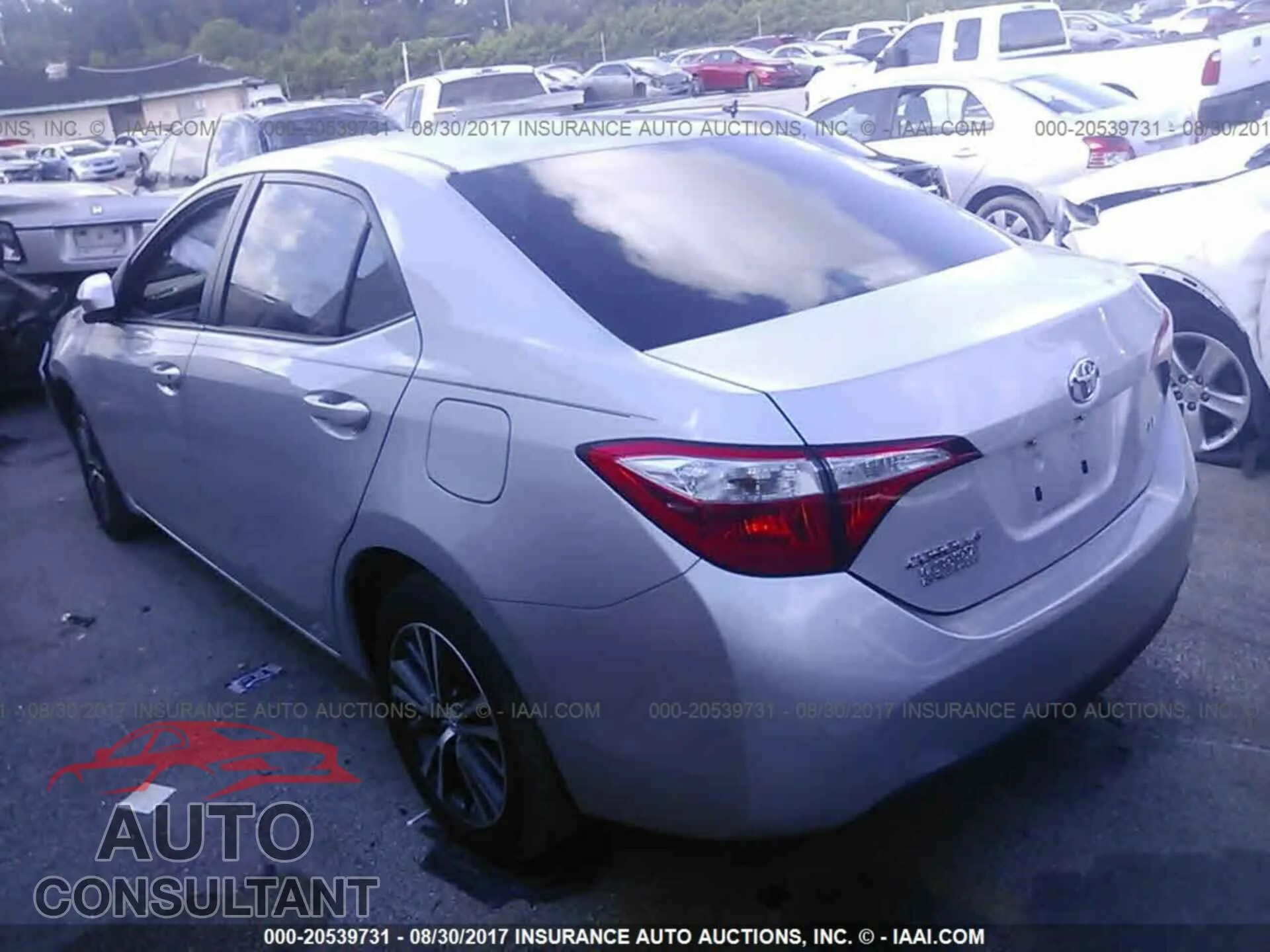 2016 Toyota Corolla Damaged VIN 2T1BURHE2GC564976 – side profile