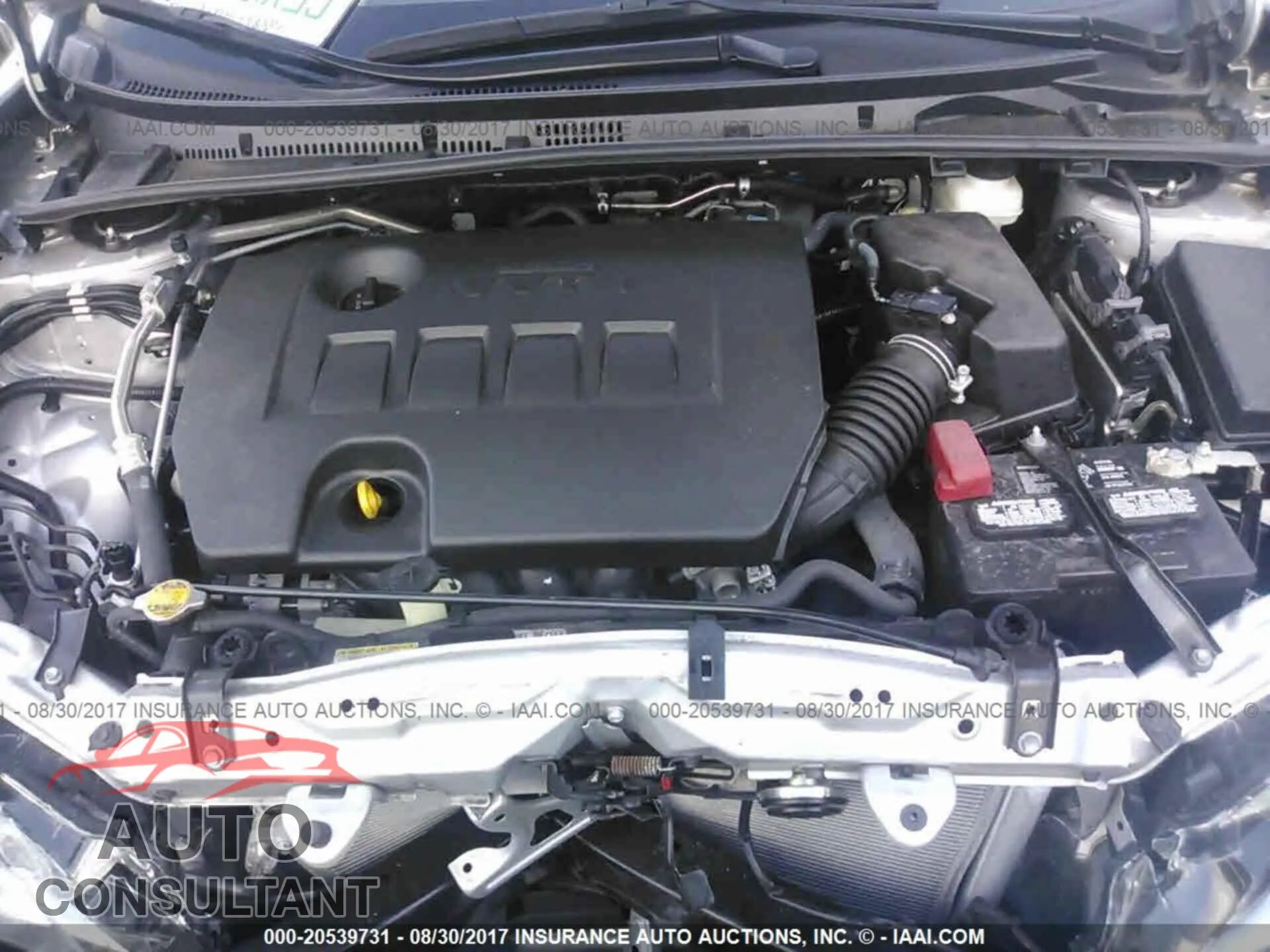 2016 Toyota Corolla Damaged VIN 2T1BURHE2GC564976 – odometer reading