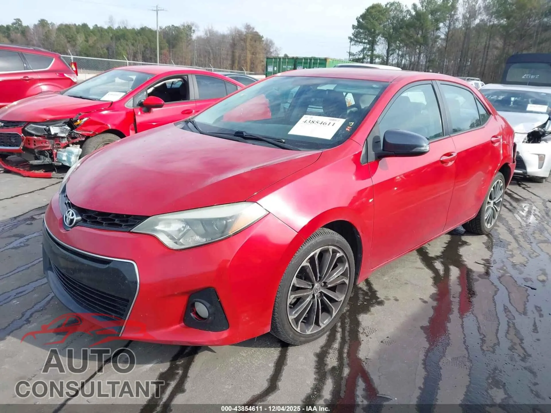 2016 TOYOTA COROLLA Damaged VIN 2T1BURHE4GC575770 – rear exterior