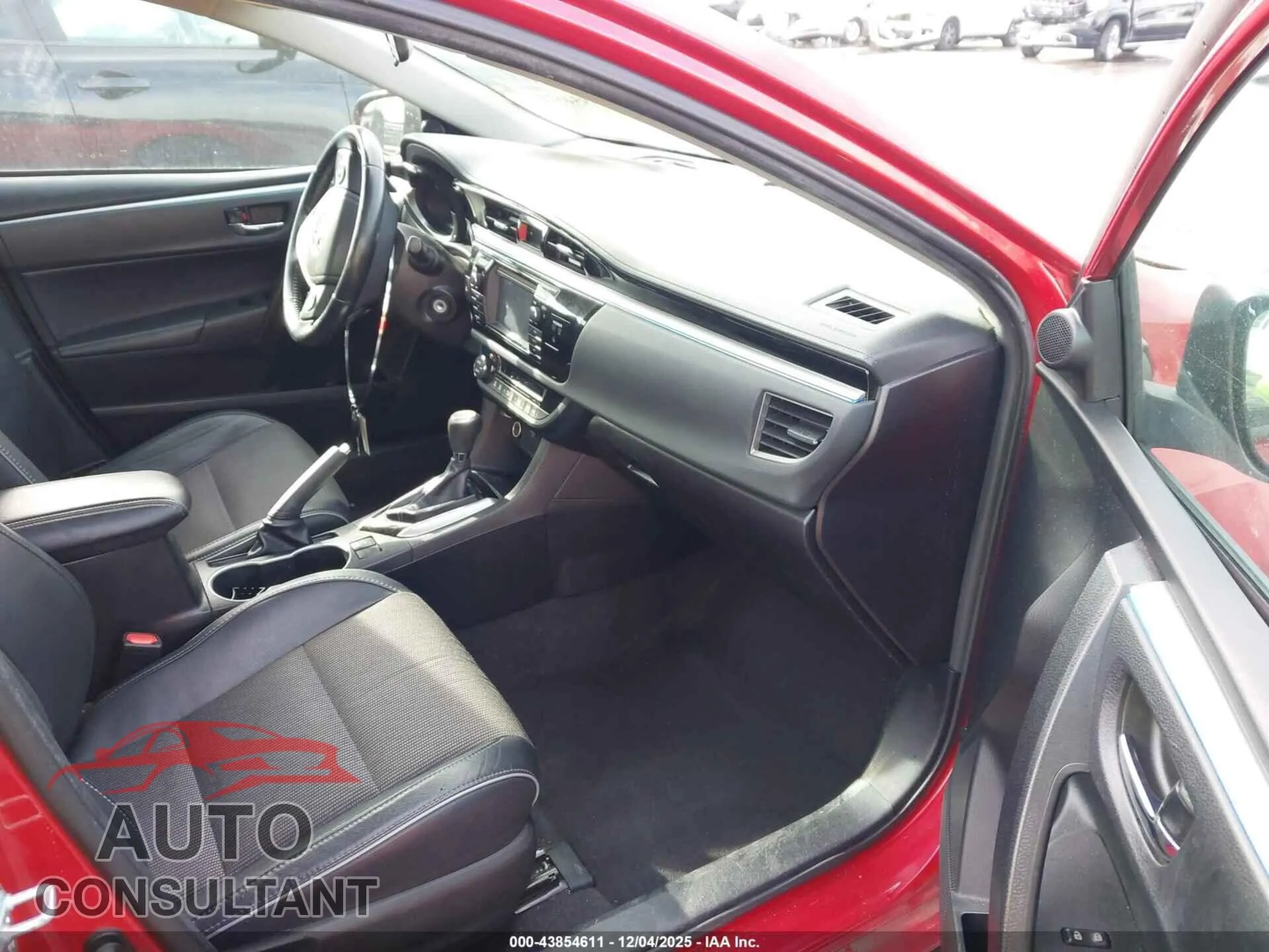 2016 TOYOTA COROLLA Damaged VIN 2T1BURHE4GC575770 – interior seats