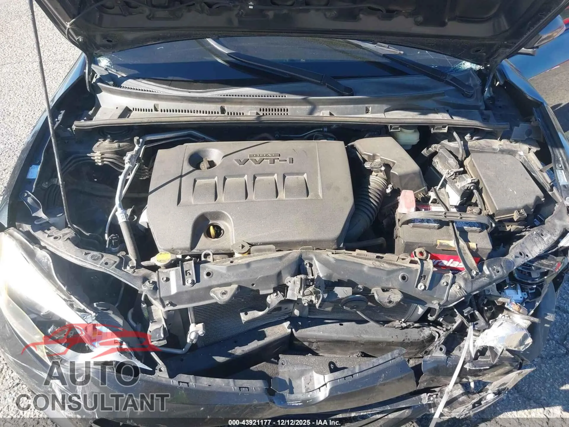 2016 TOYOTA COROLLA Damaged VIN 2T1BURHE7GC592367 – odometer reading