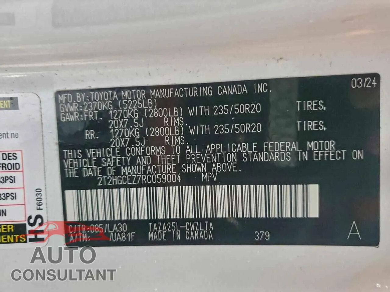 2024 LEXUS NX 350 LUX Damaged VIN 2T2HGCEZ7RC059004 – photo 12