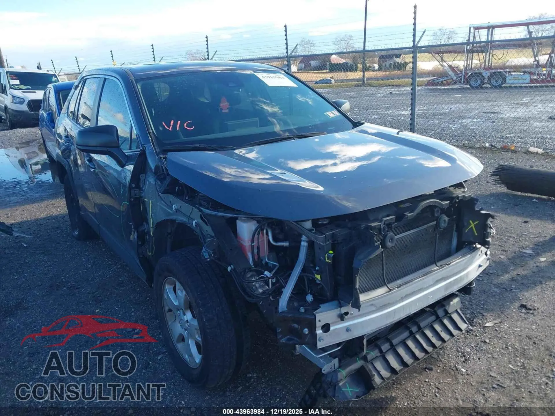 2024 TOYOTA RAV4 Damaged VIN 2T3H1RFV8RC288660 – engine bay