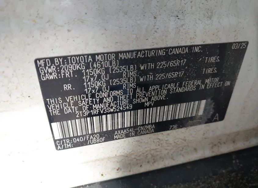 2025 TOYOTA RAV4 Used VIN 2T3P1RFV3SW524549 – photo 16