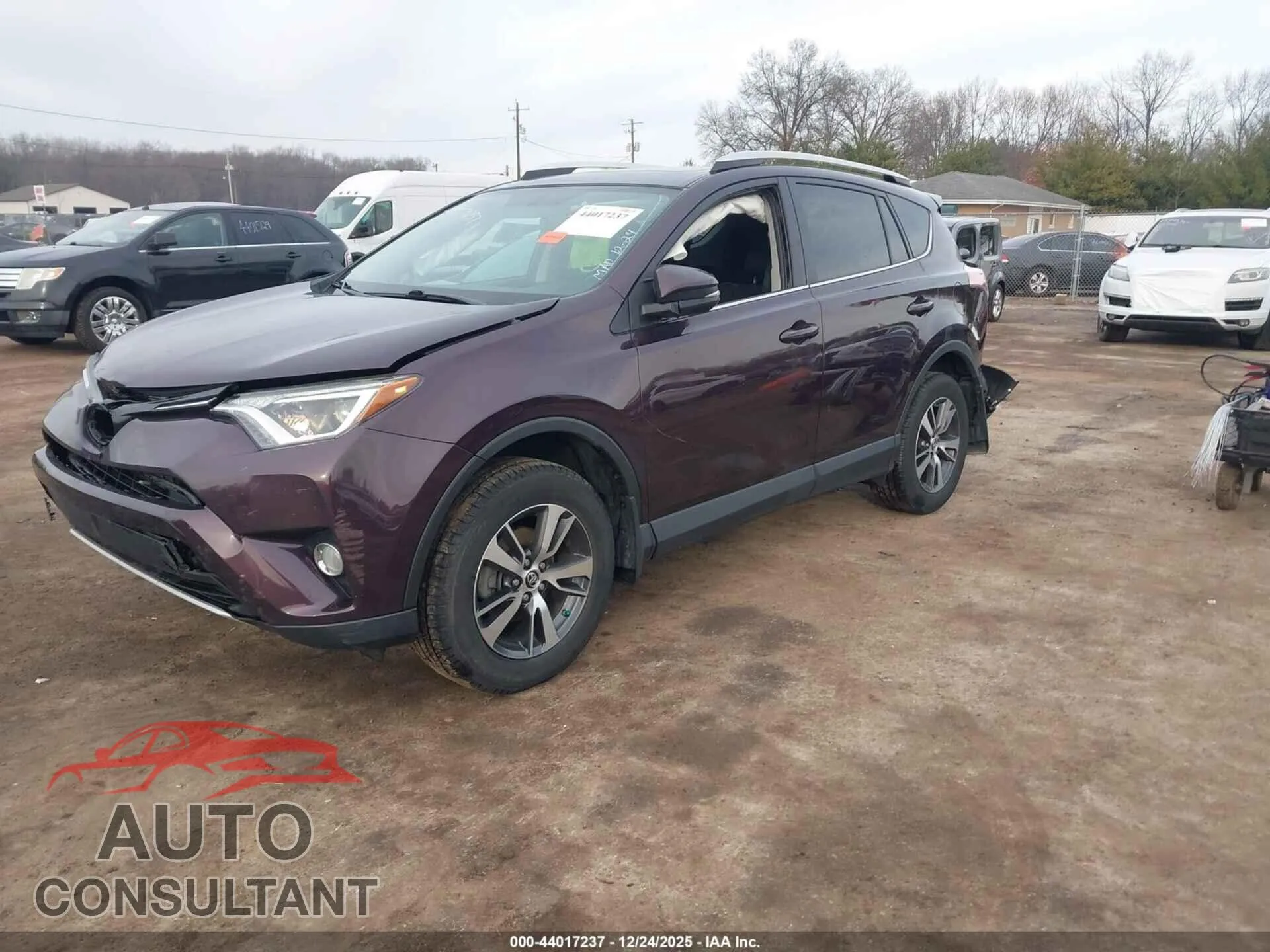 2016 TOYOTA RAV4 Damaged VIN 2T3RFREV0GW449182 – rear exterior