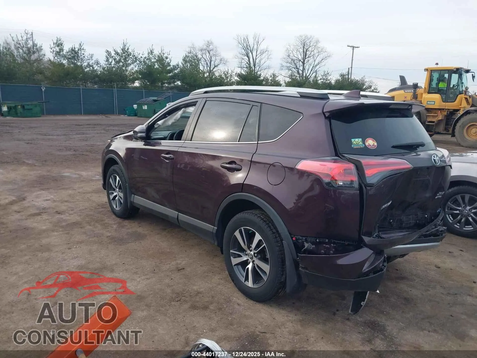2016 TOYOTA RAV4 Damaged VIN 2T3RFREV0GW449182 – side profile